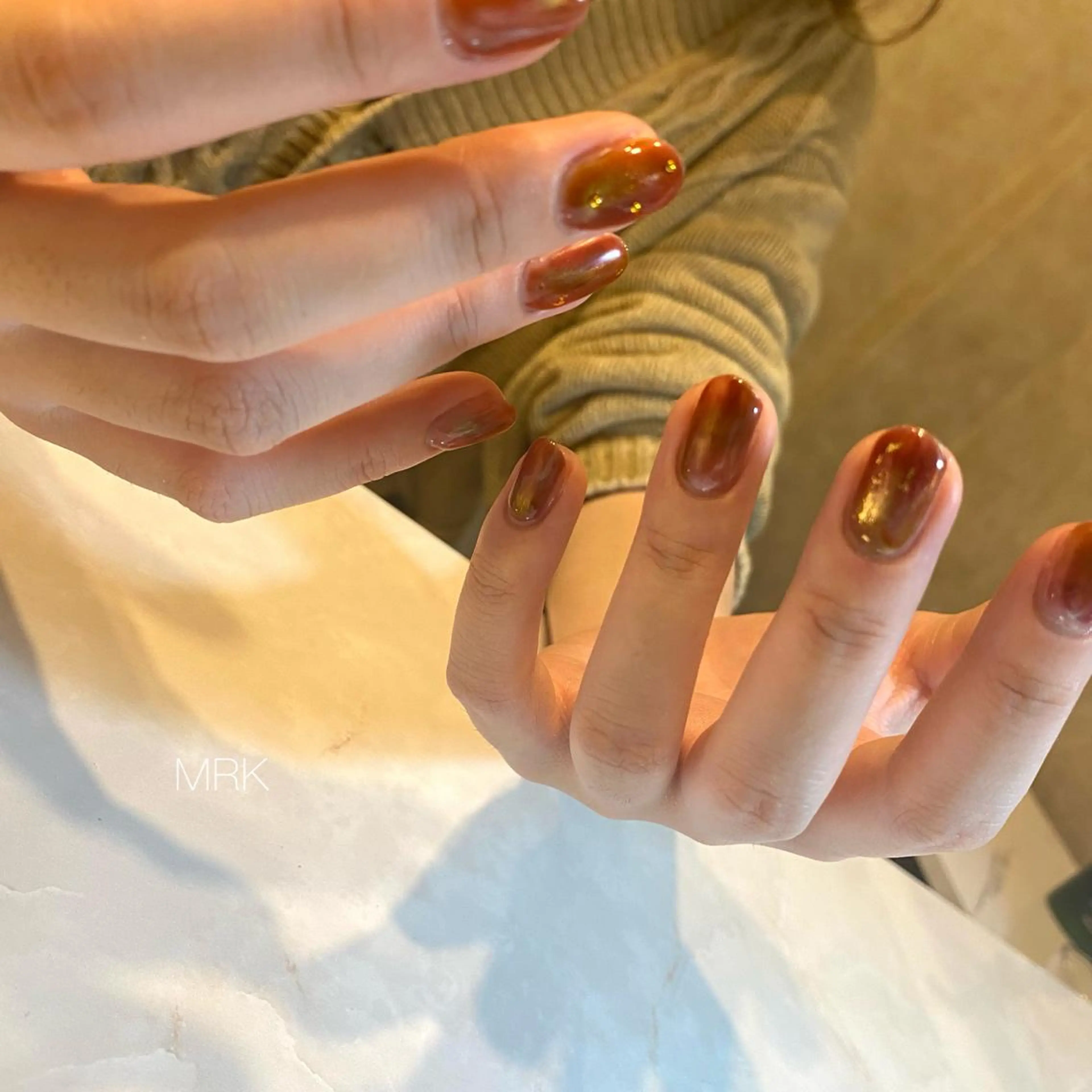 ネイル ミラーネイル ニュアンスネイル MARUKO nailのネイルデザイン