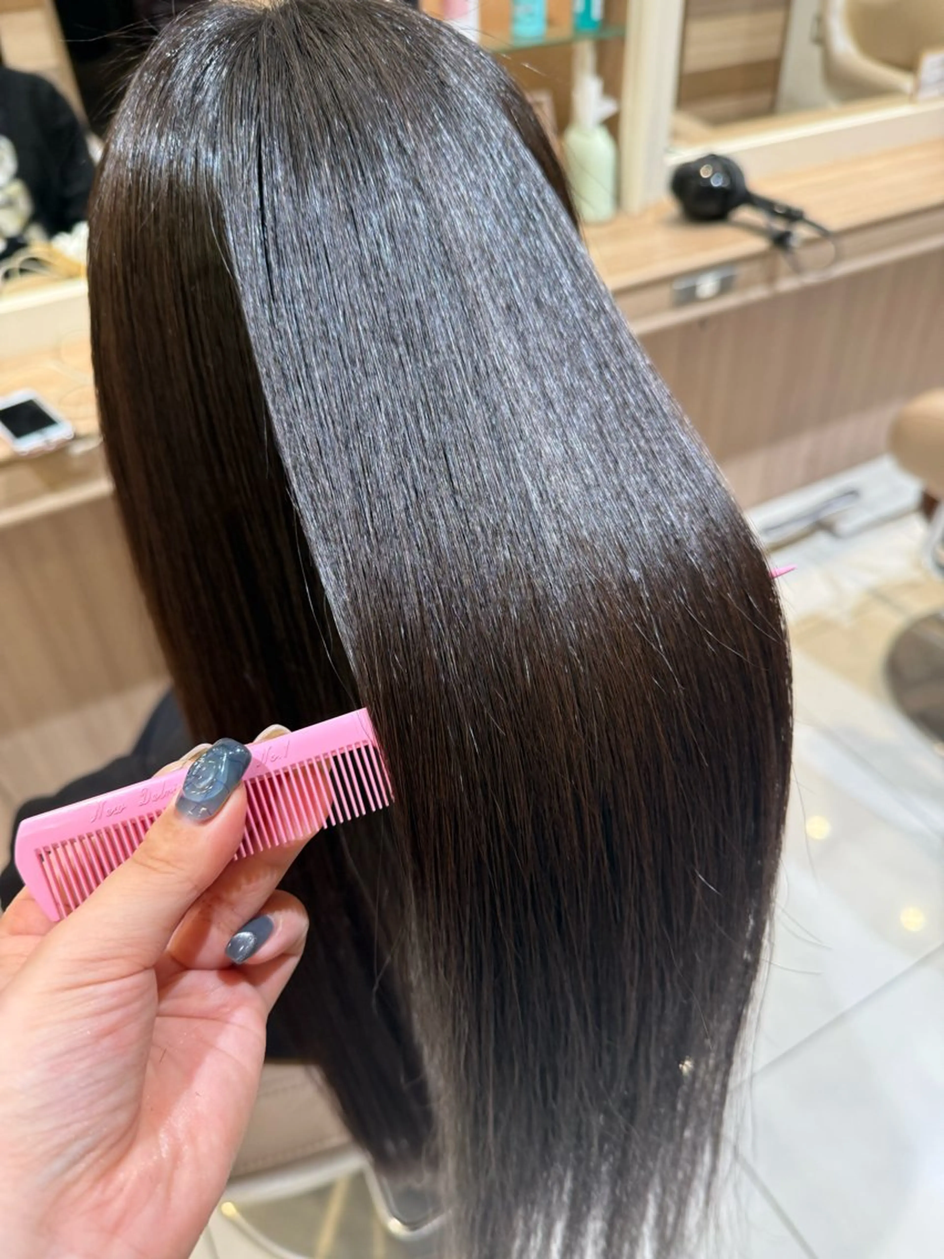 ロング パーマ カット 縮毛矯正 トリートメント 韓国ヘアメイク🎀/ 縮毛矯正✨山本媛香のヘアスタイル