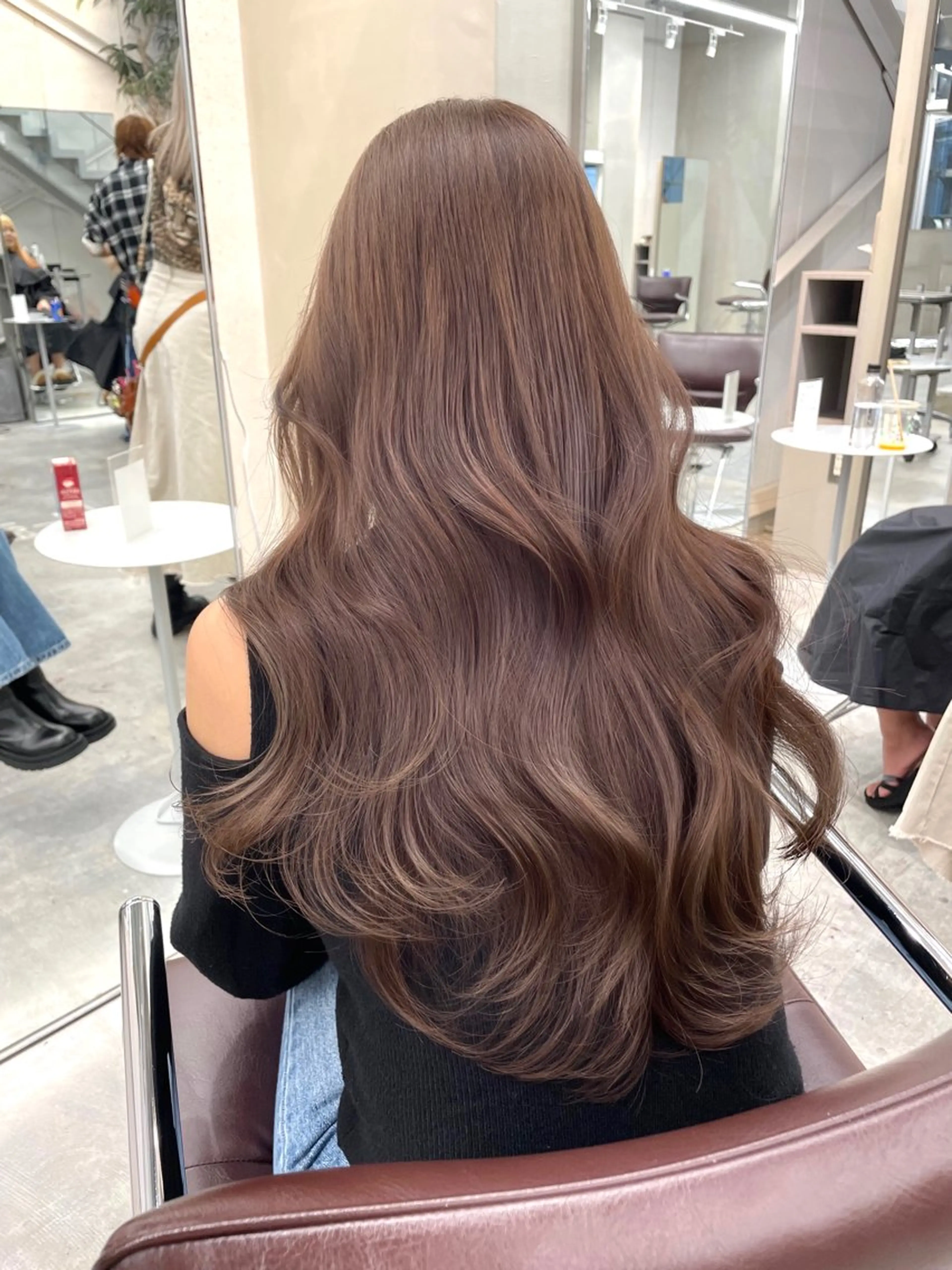 ロング カラー ヘアアレンジ 透明感カラー 韓国風ヘア レイヤーカット the path shogo🌻のヘアスタイル