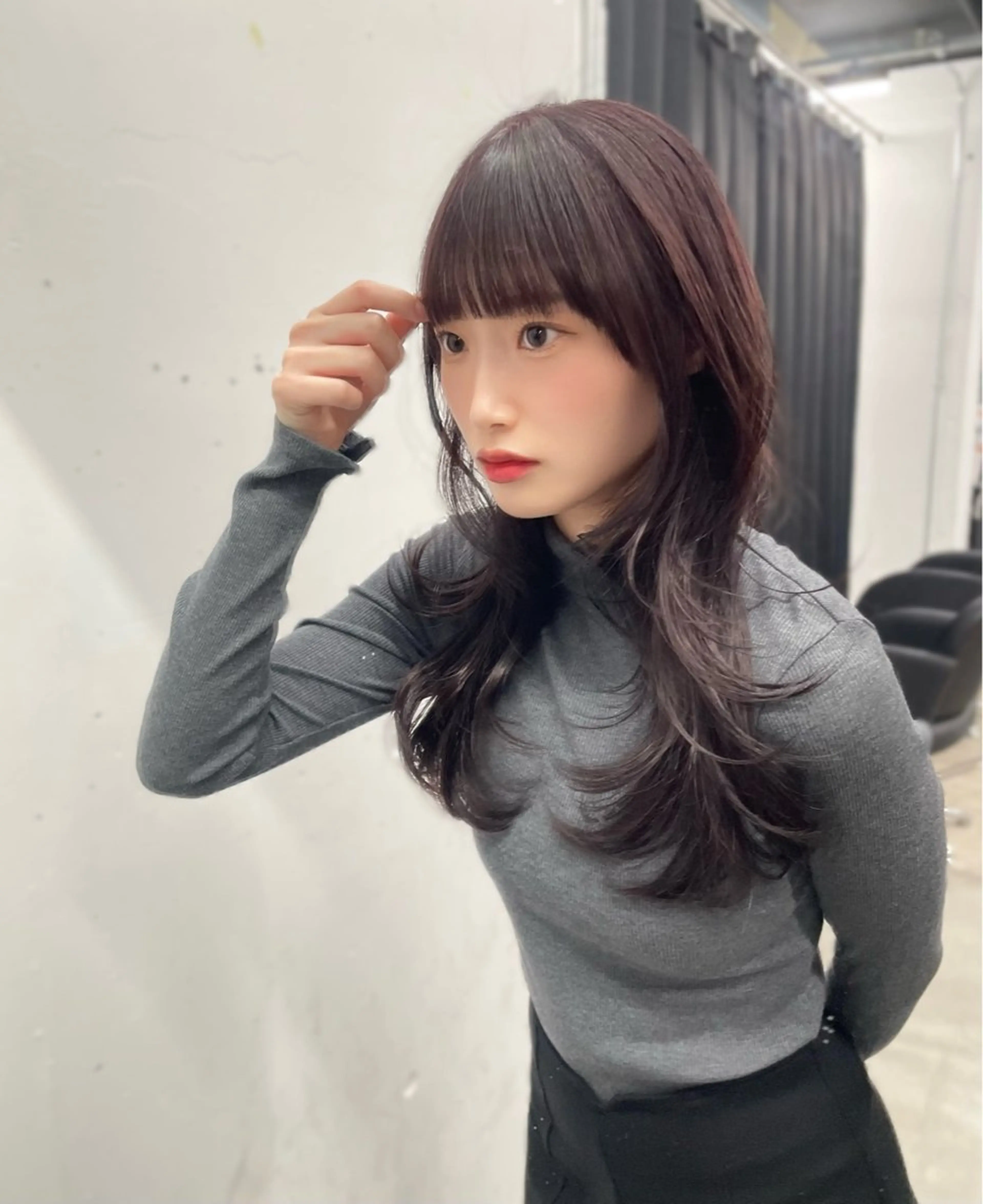 セミロング カラー カット ヘアカラー ショート/レイヤー カット/ミサキ💐のヘアスタイル