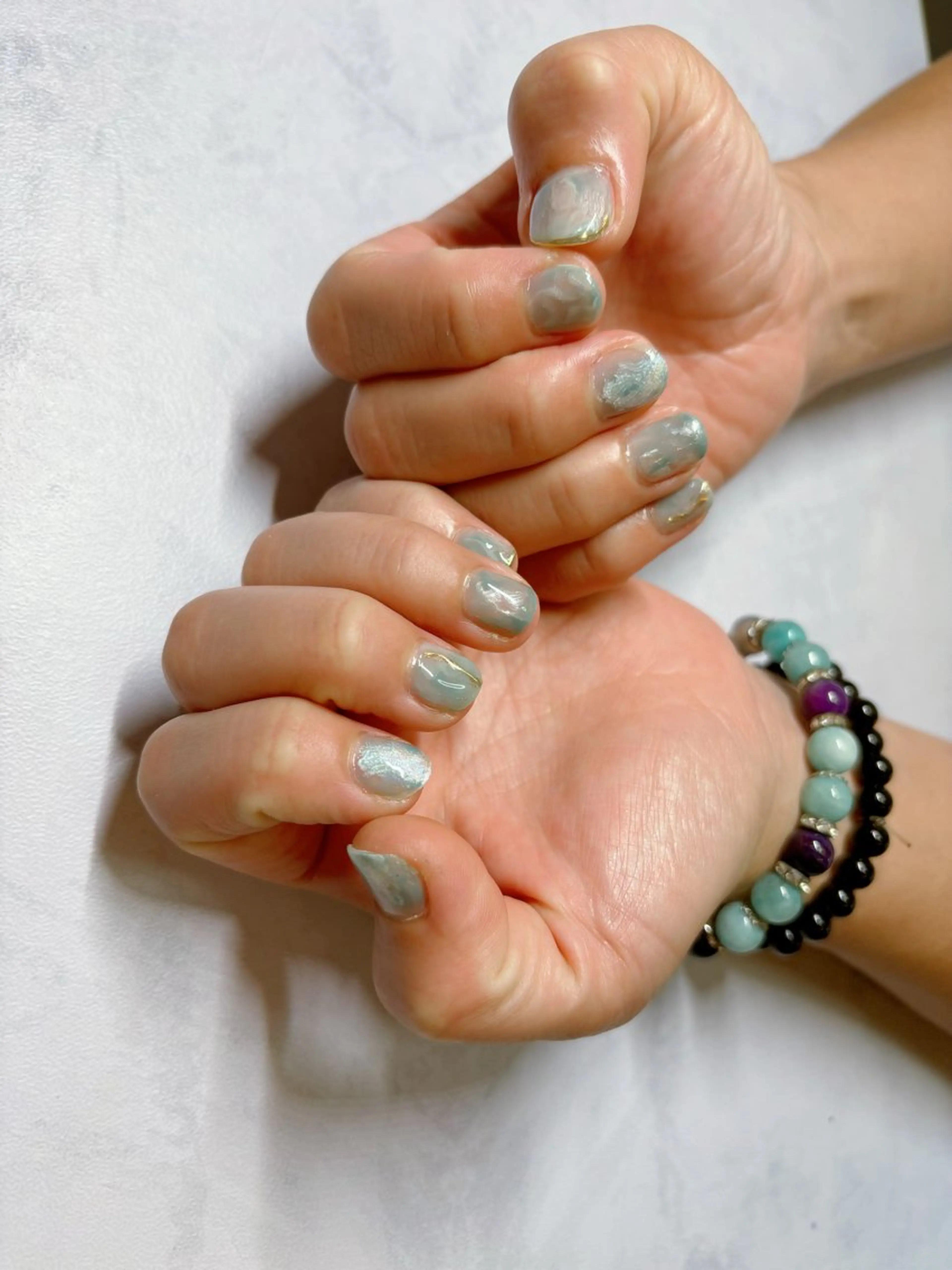 ネイル ラメ(グリッター) 持ち込み Yu .のネイルデザイン