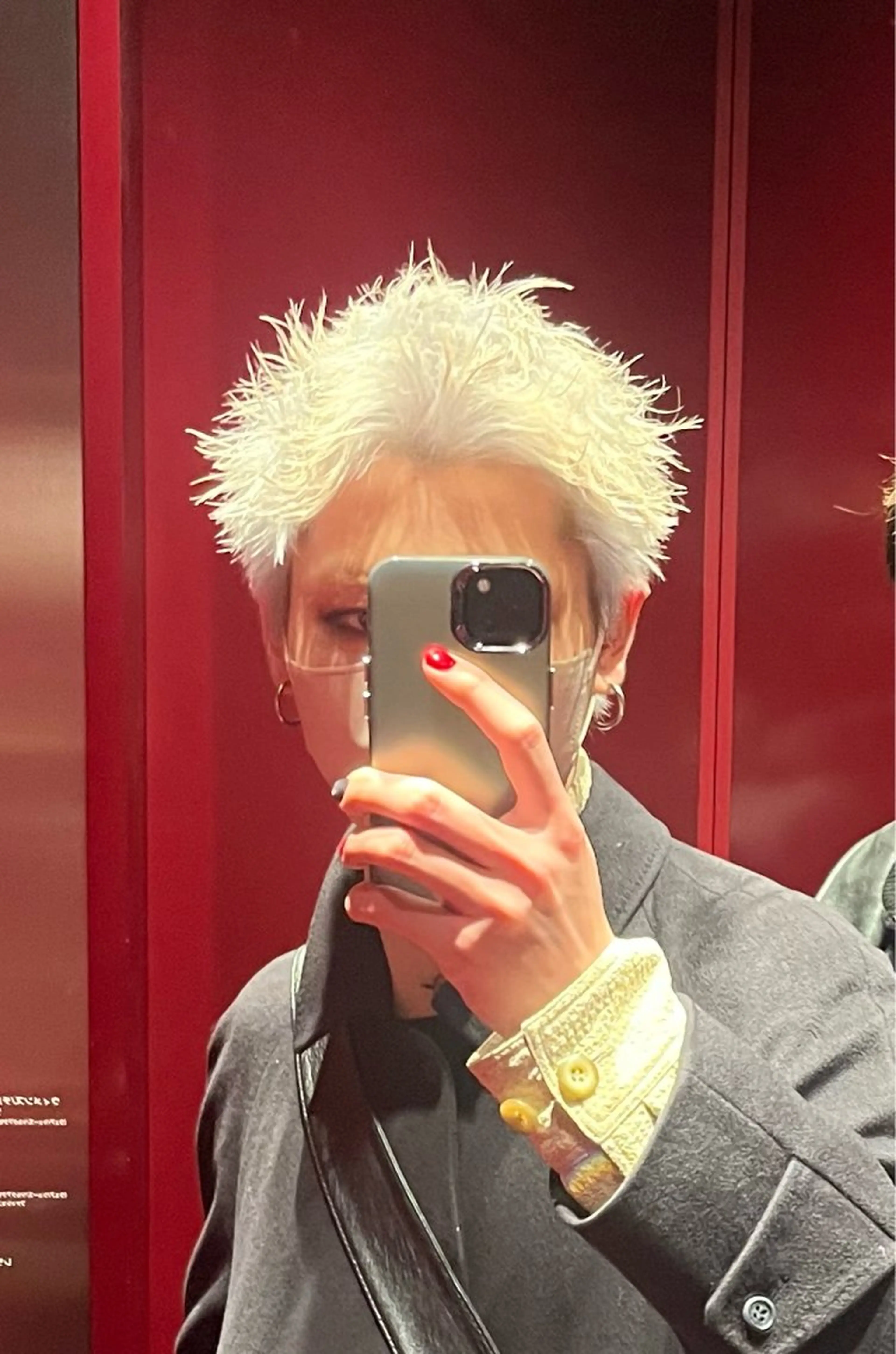 カラー シルバー ホワイトシルバー ウルフとデザイン カラーの神のヘアスタイル