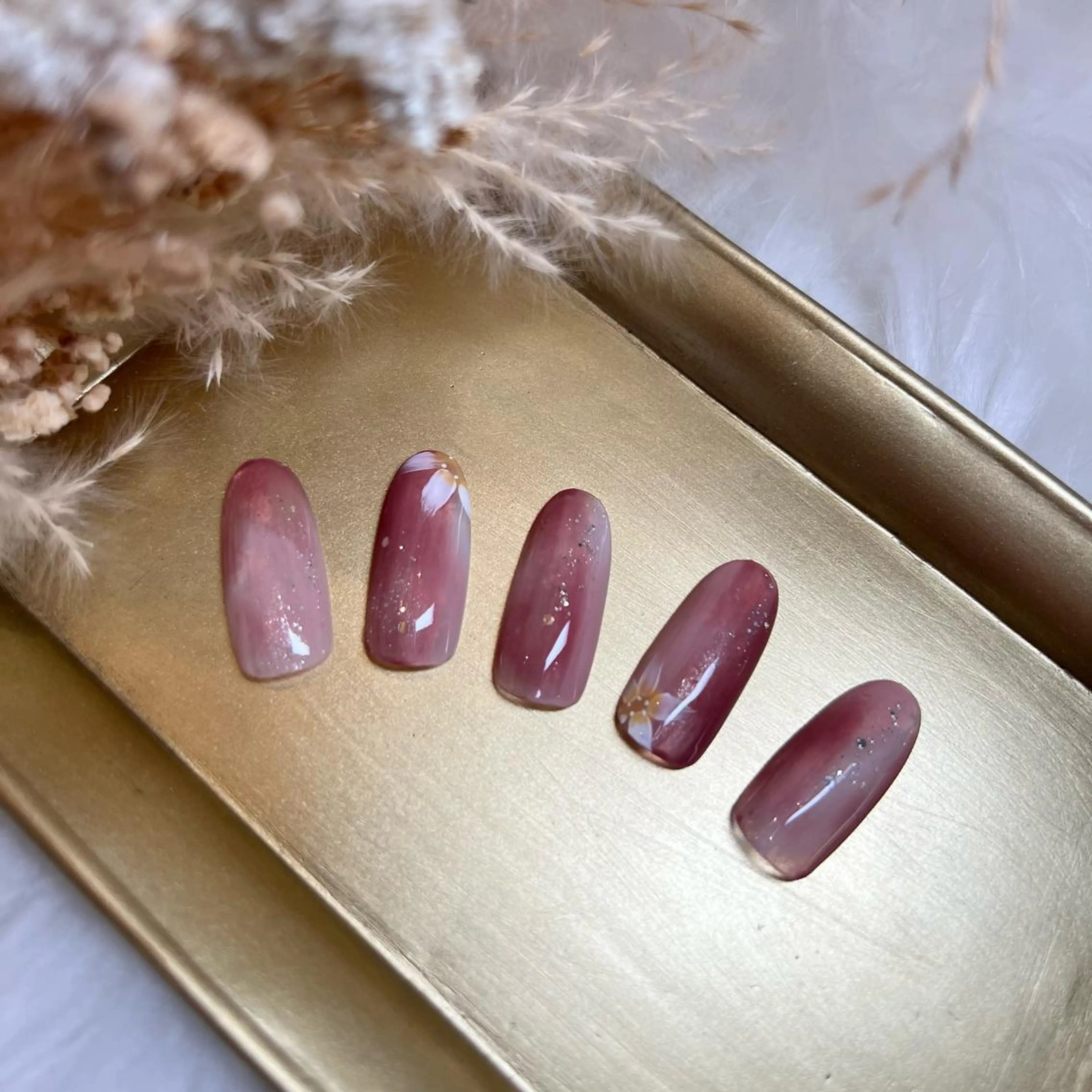 ネイル 桜ネイル ピンク 春ネイル 藤本 楓のネイルデザイン