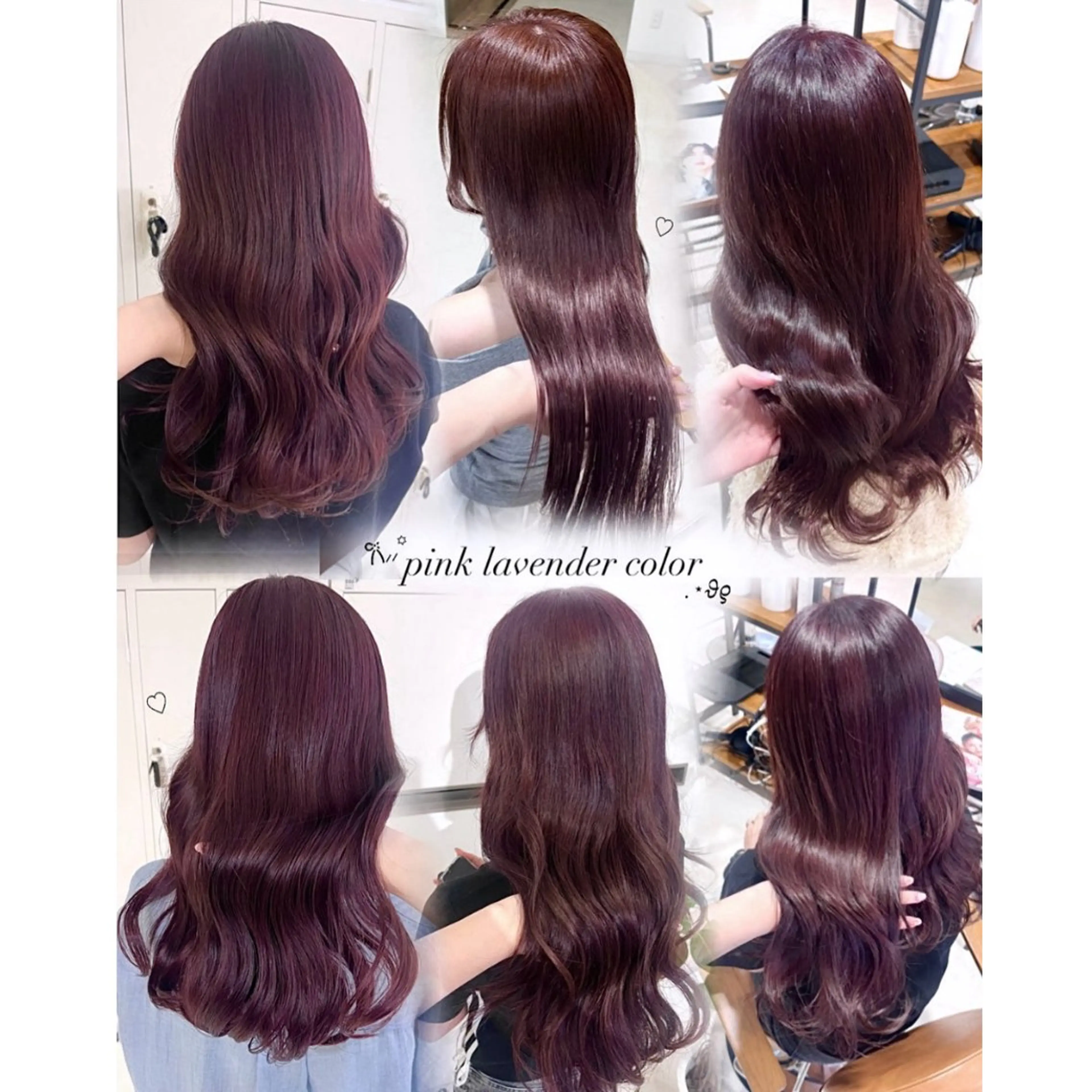 セミロング ピンクラベンダー ヘアカラー amoretto 天文館店🎀ひなのヘアスタイル