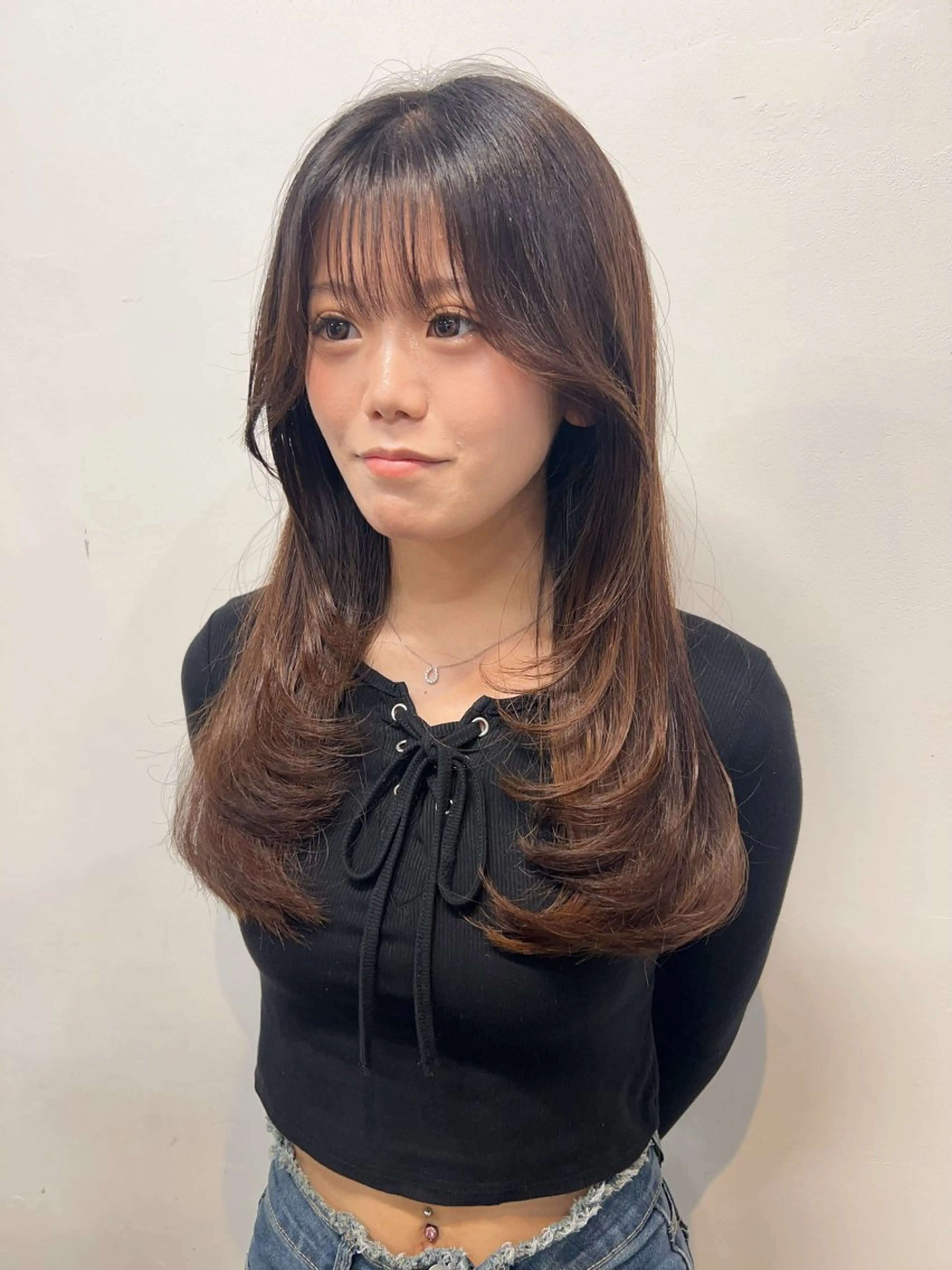 ロング カット トリートメント 韓国レイヤー/ハイ トーン/優太のヘアスタイル