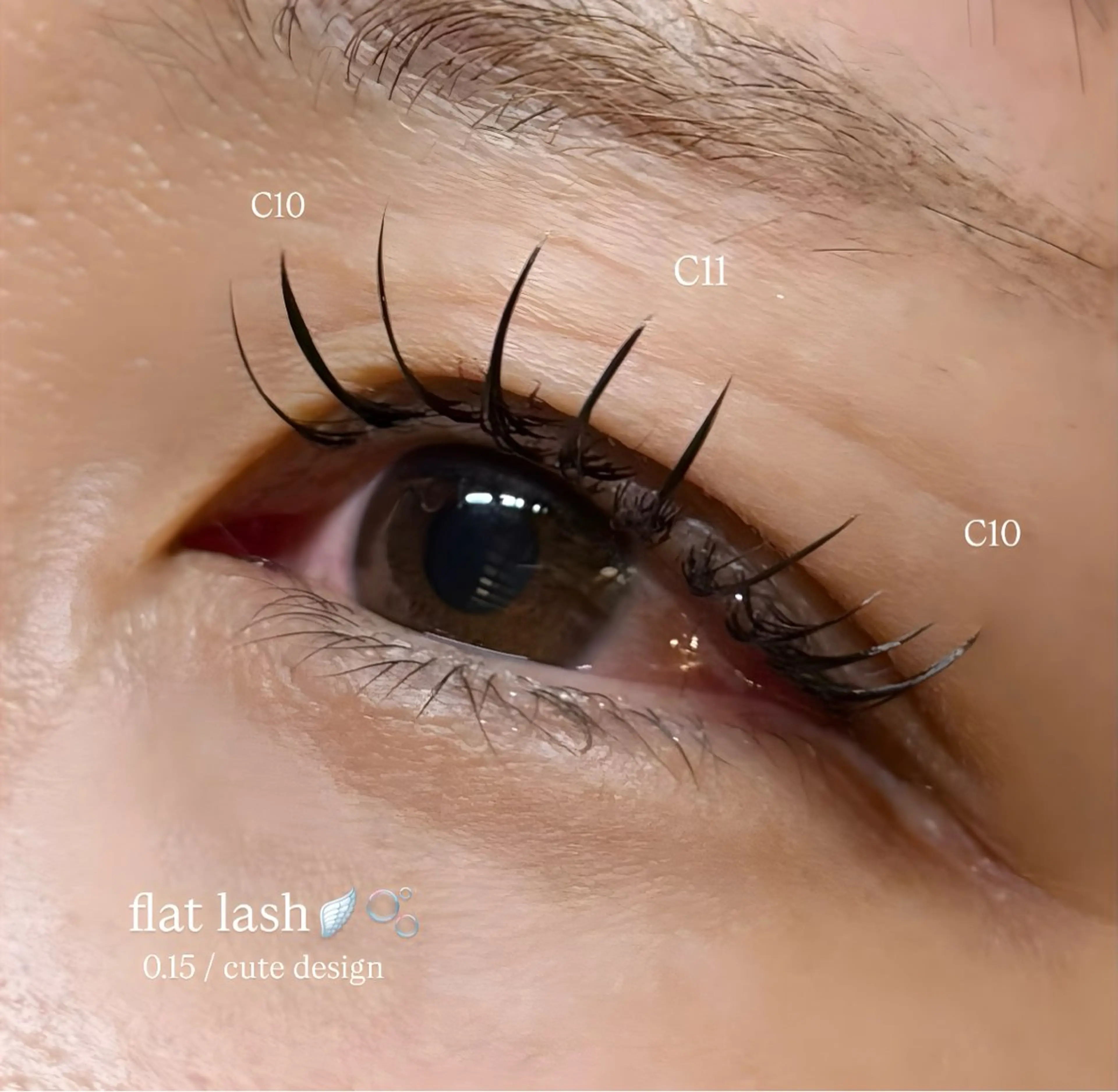 minimo限定価格🧣♡［初回オフ・コーティング付］フラットラッシュ140本‎🤍の写真