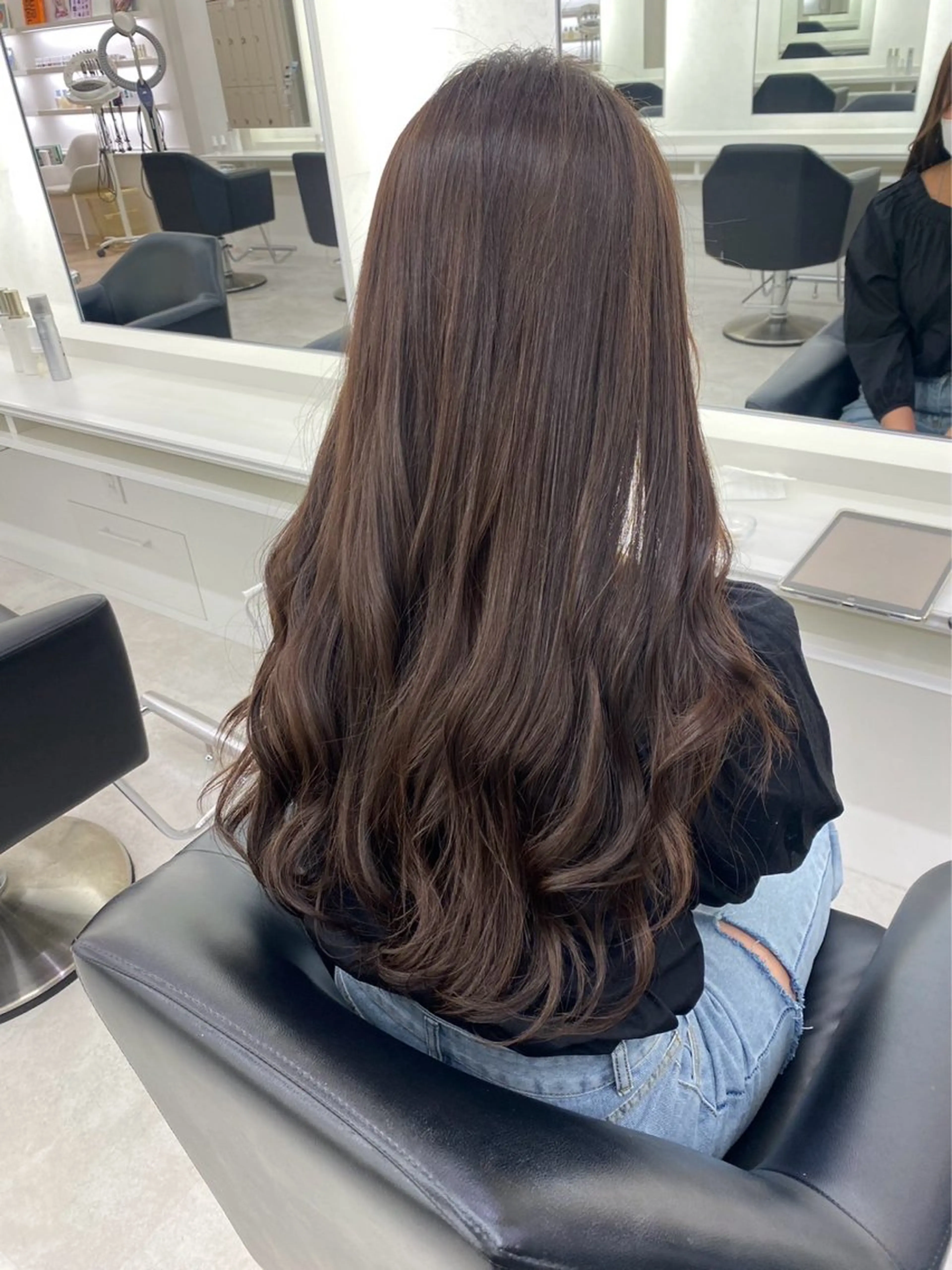 ロング カラー ParveMix 岡本えりかのヘアスタイル