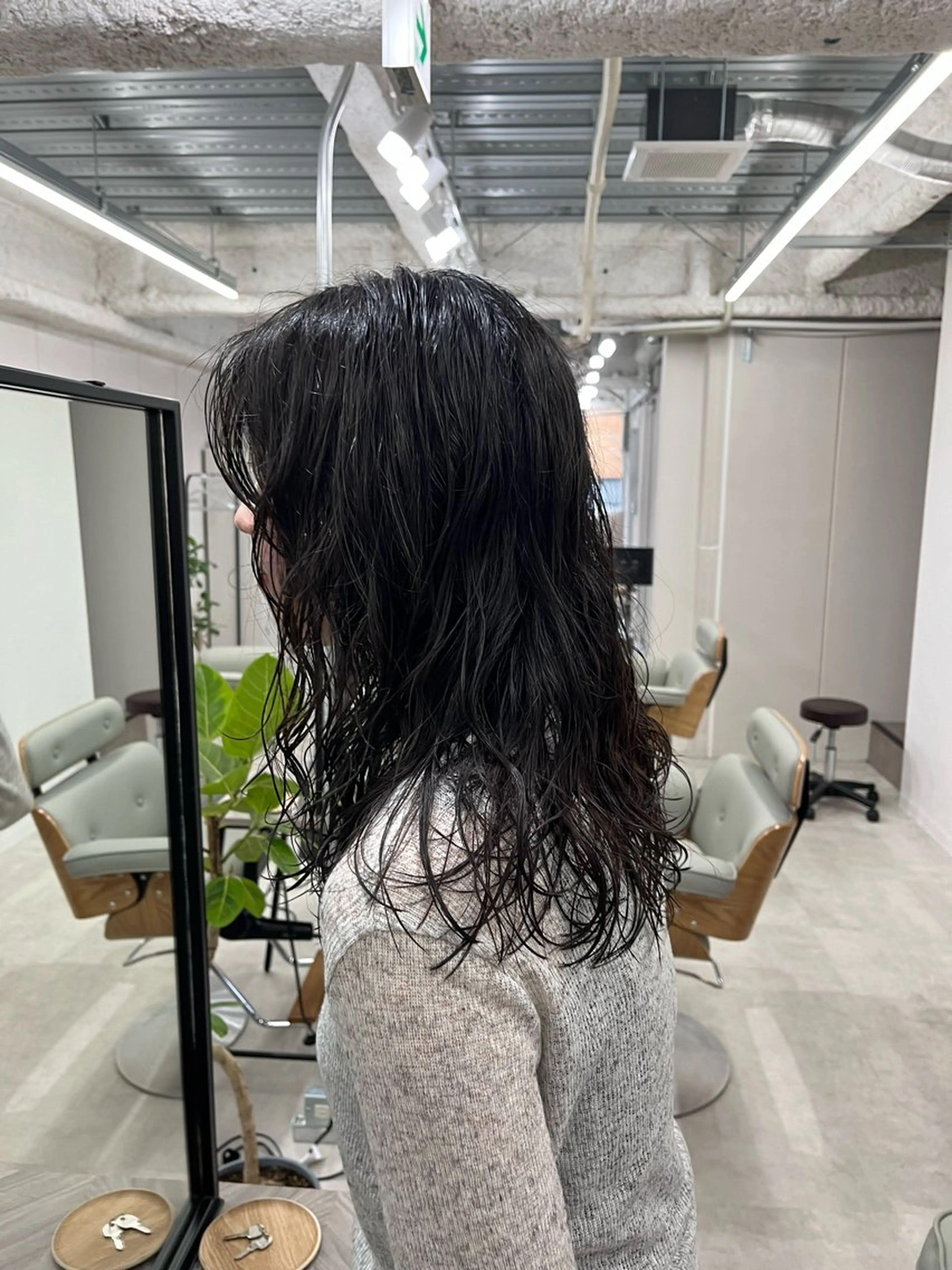 ミディアム パーマ 髪質改善/美髪 透明感/nanakoのヘアスタイル