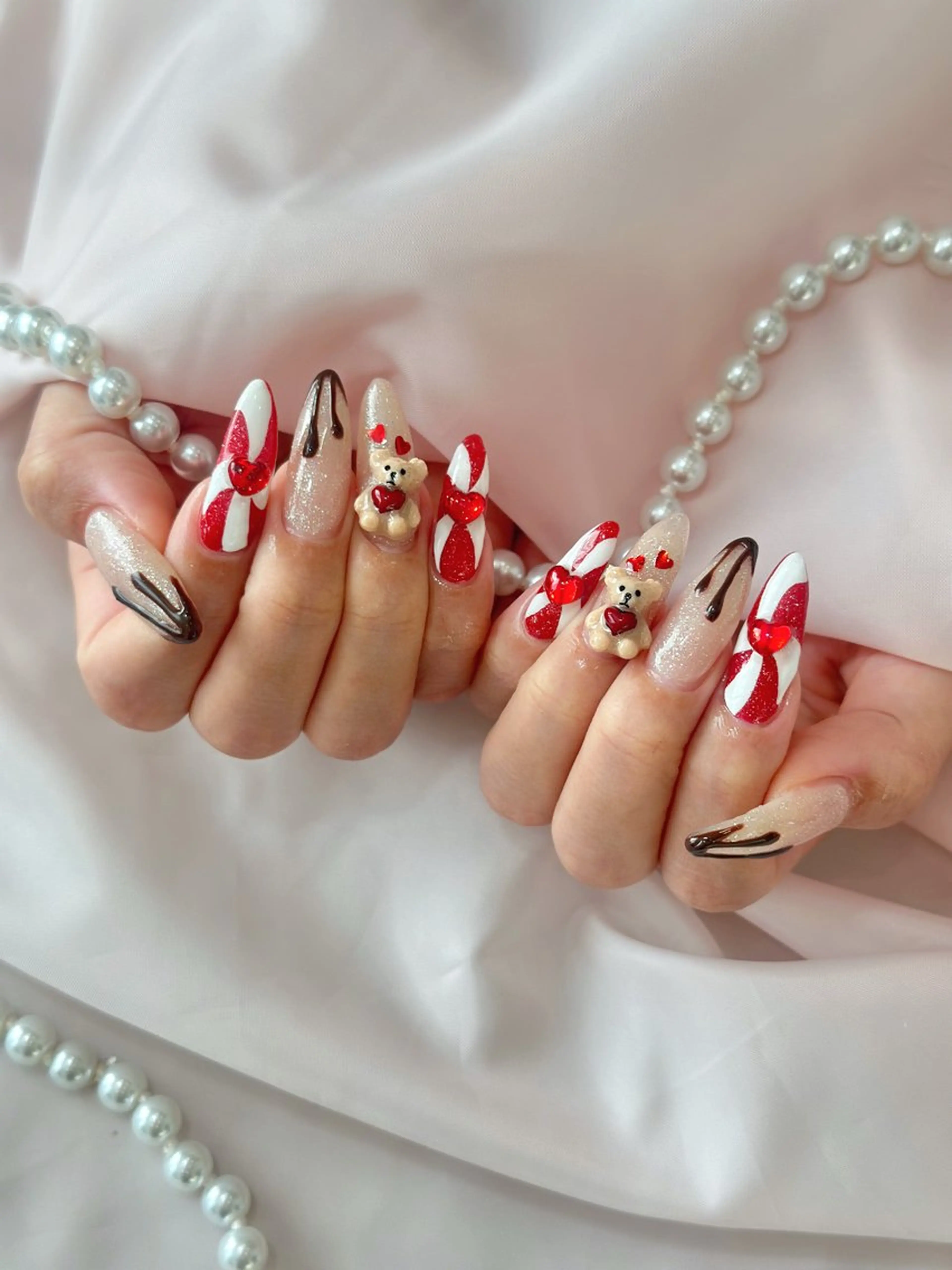 ネイル バレンタイン nailsalon k所属・kawakita shinaのネイルデザイン