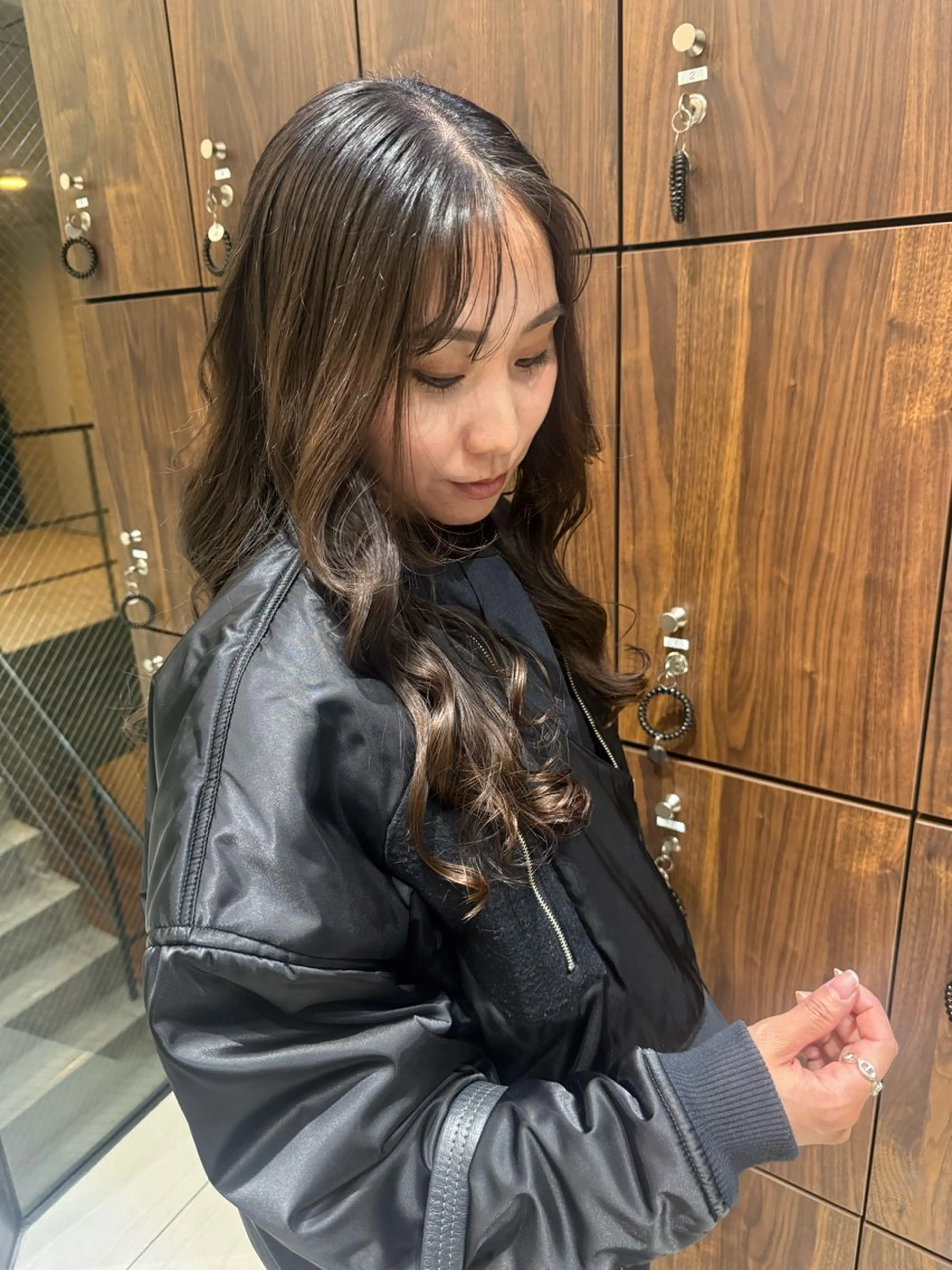 セミロング セミロングパーマ 韓国風ヘア パーマ 韓国風/コテ巻き風 パーマ/表参道/るいのヘアスタイル