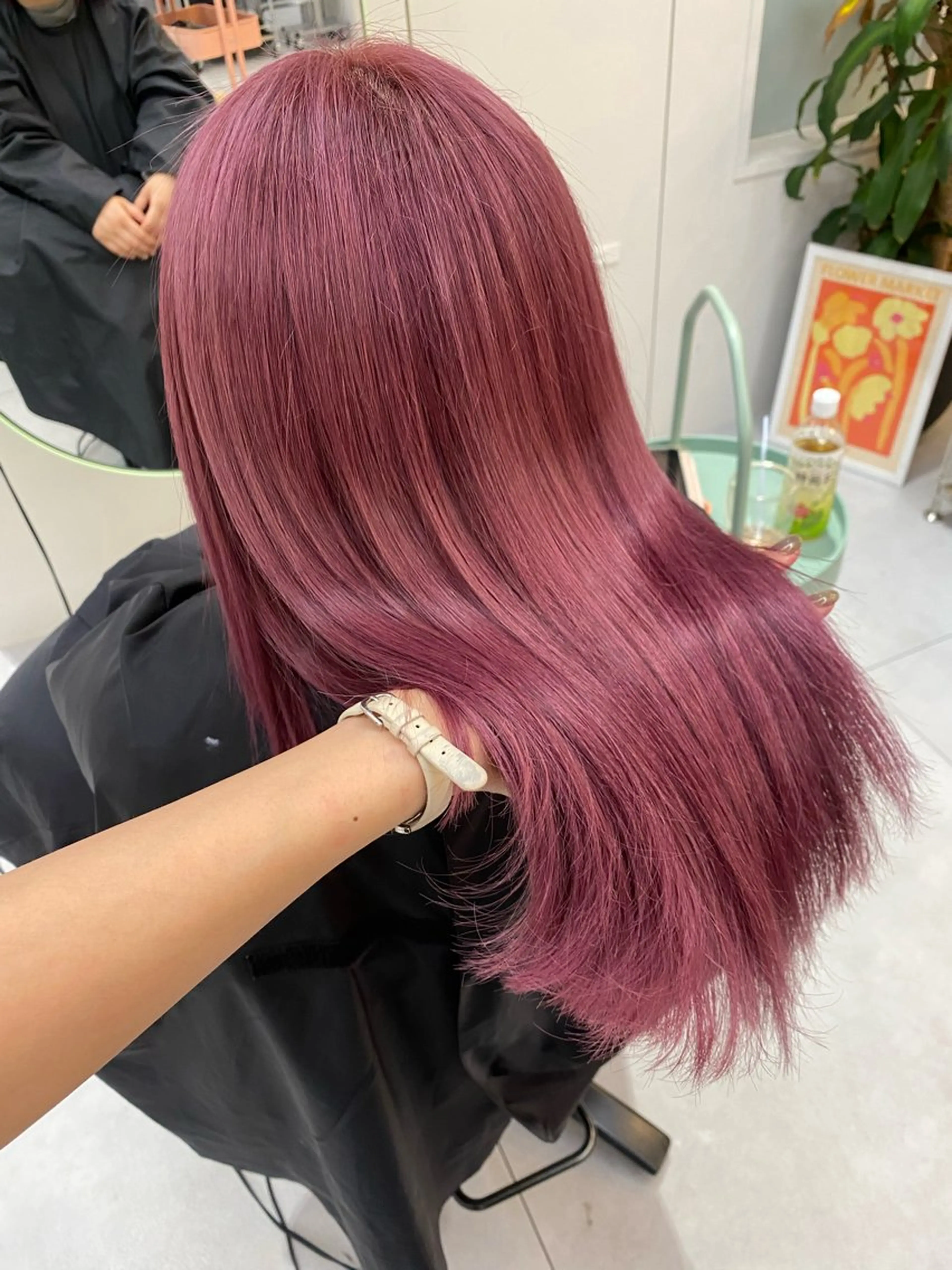 セミロング カラー ブリーチ akim kaminoke所属・矢場町 🌟yopiのヘアスタイル