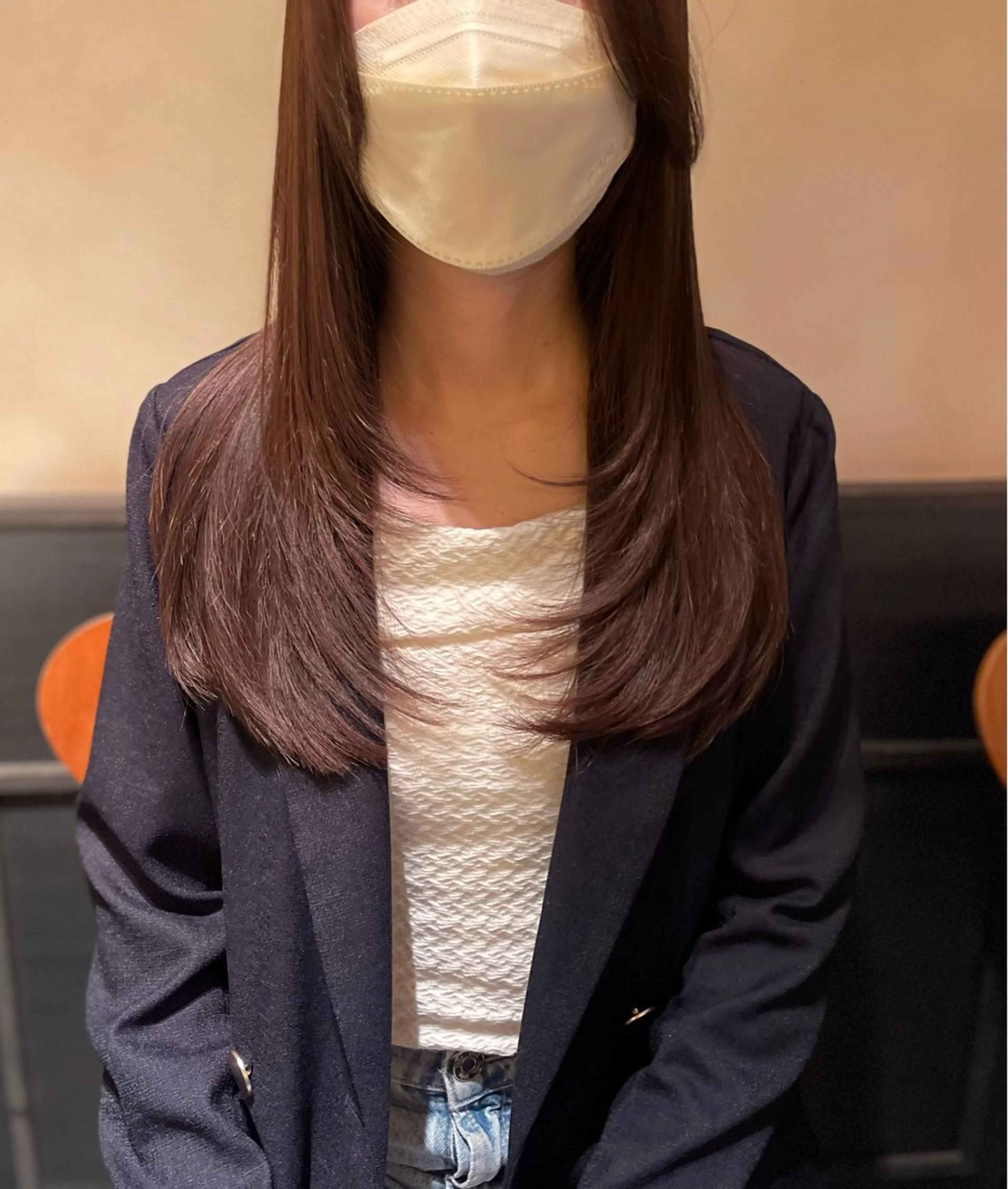 ロング レイヤーカット 泉 堅也のヘアスタイル