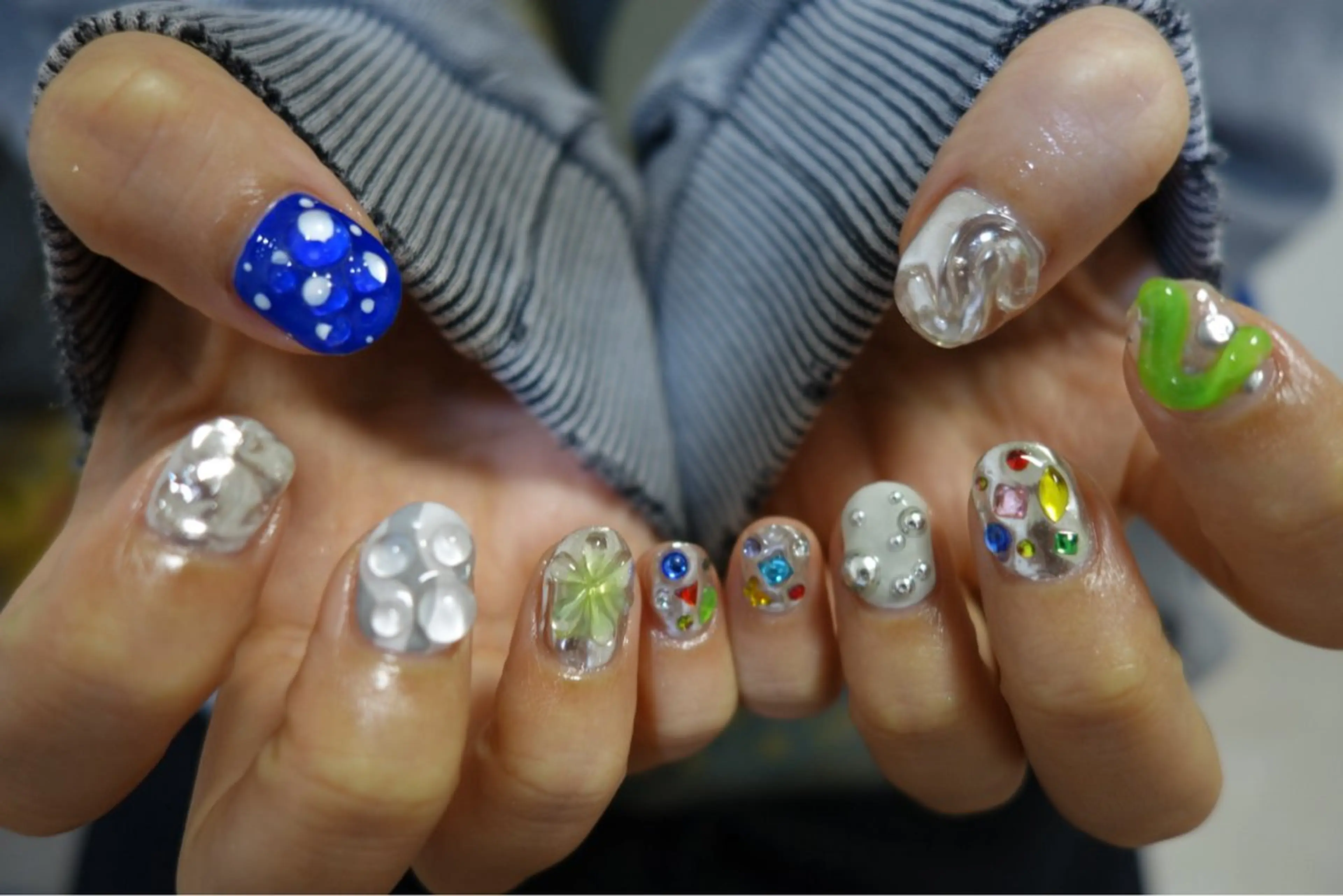 ネイル 持ち込み ハンドネイル tsumeasobi所属・tsumeasobi 🪬macoのネイルデザイン