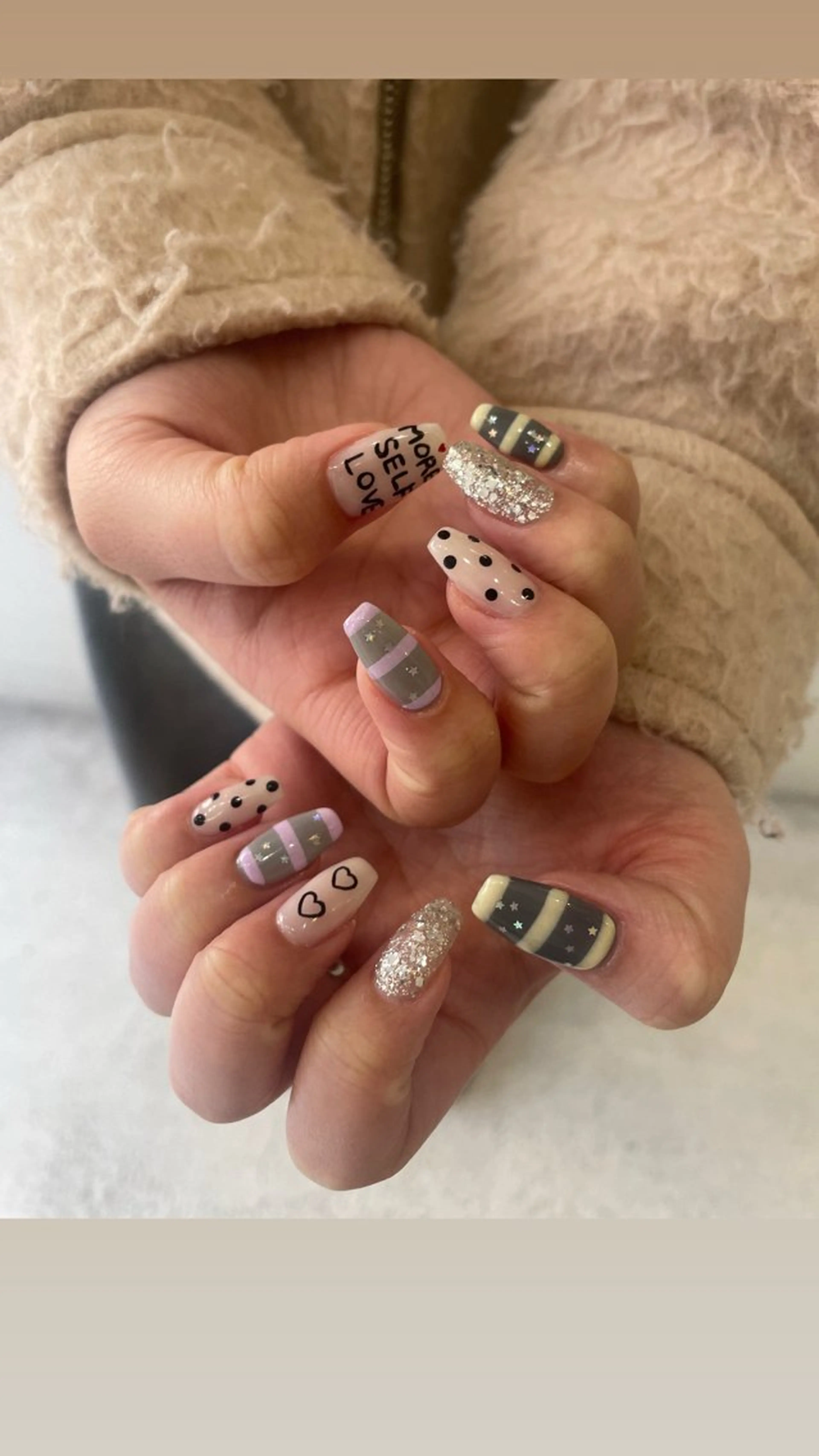 ネイル ボーダー ハンドネイル MASHU Machela所属・MASHU /サヤnail♡のネイルデザイン