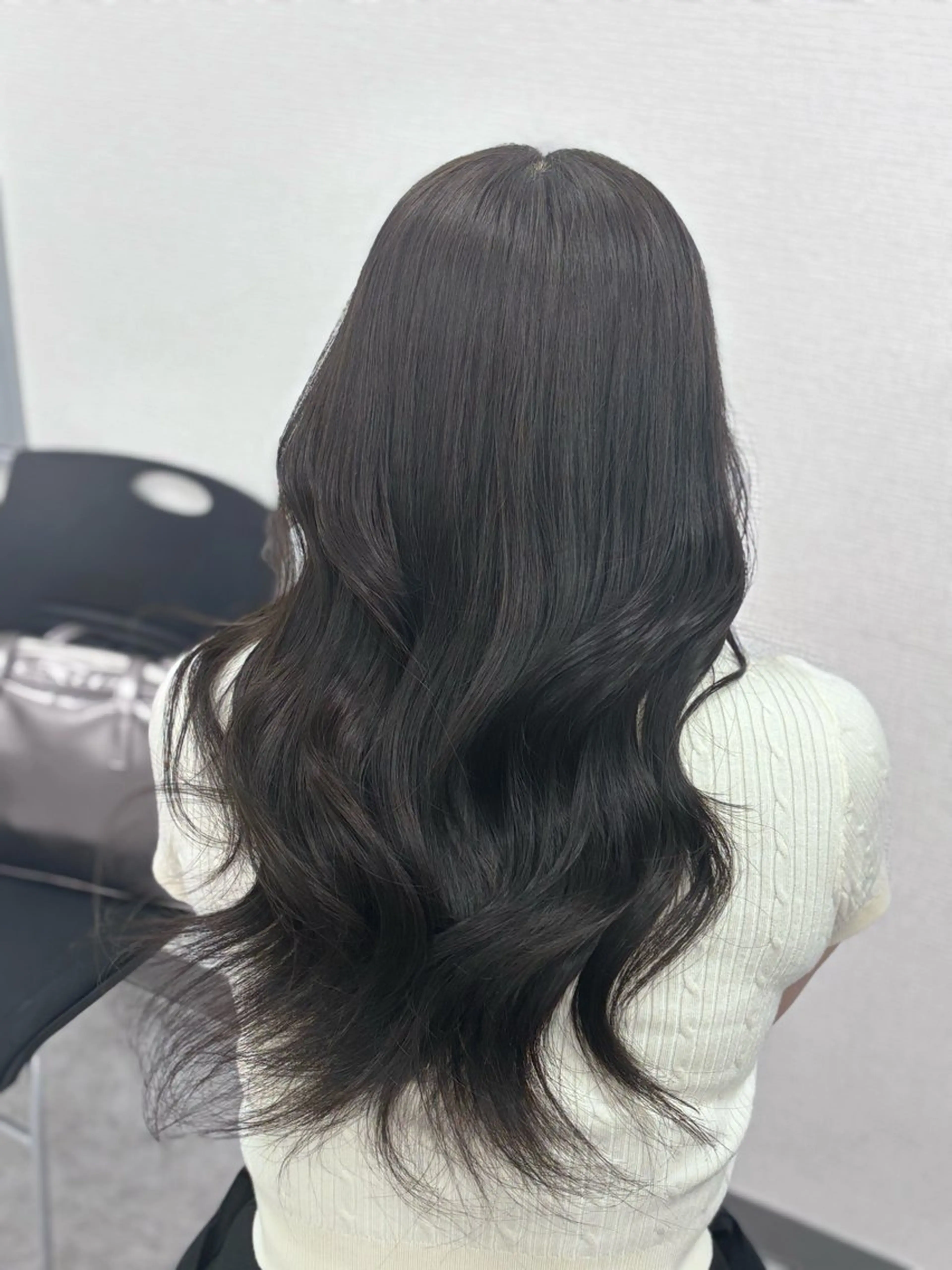 ロング 韓国風暗髪ヘア🤍 🫧MIREIのヘアスタイル