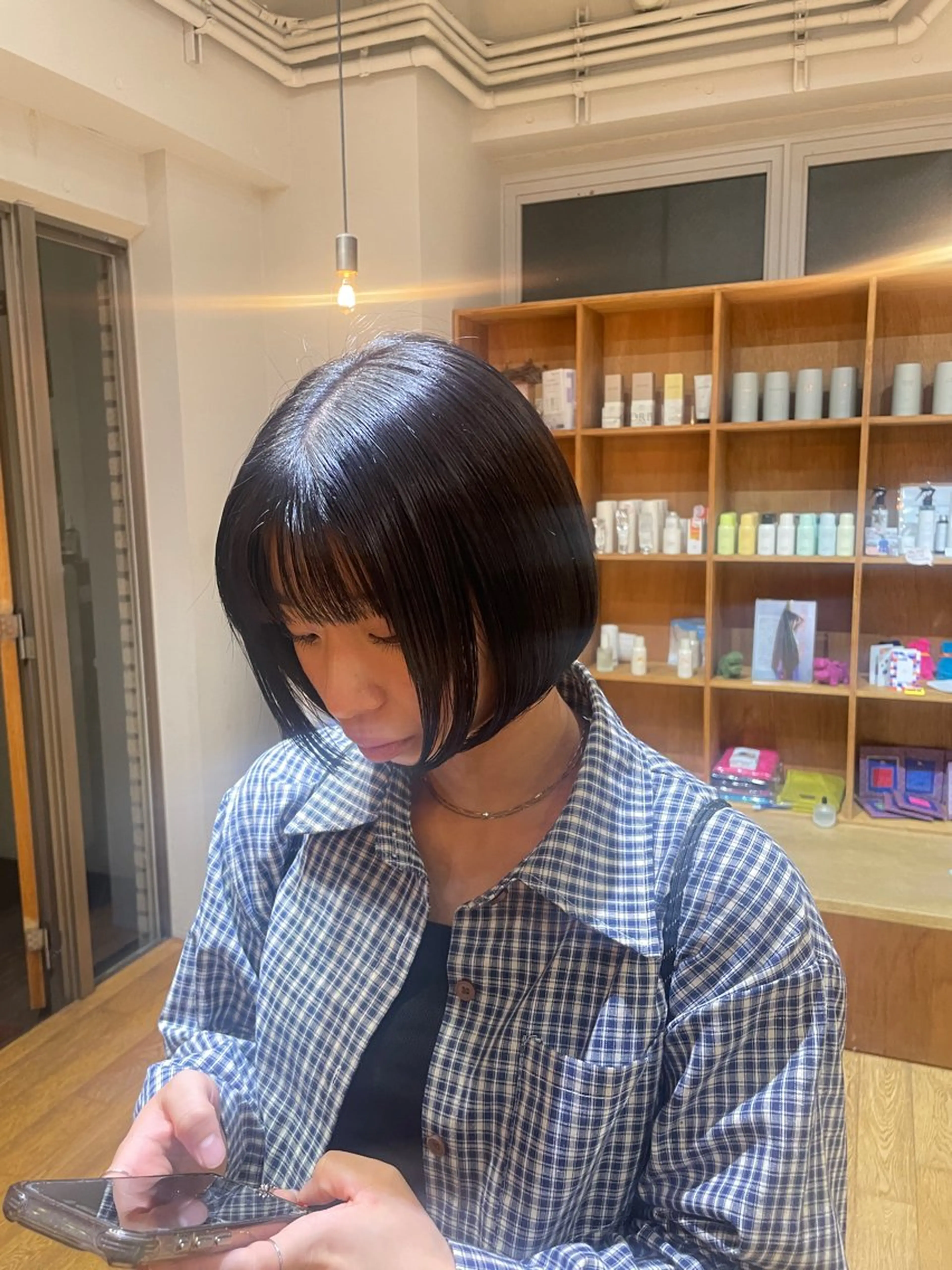 ショート パーマ 縮毛矯正 カット 縮毛矯正 縮毛矯正/レイヤー /ひかるのヘアスタイル