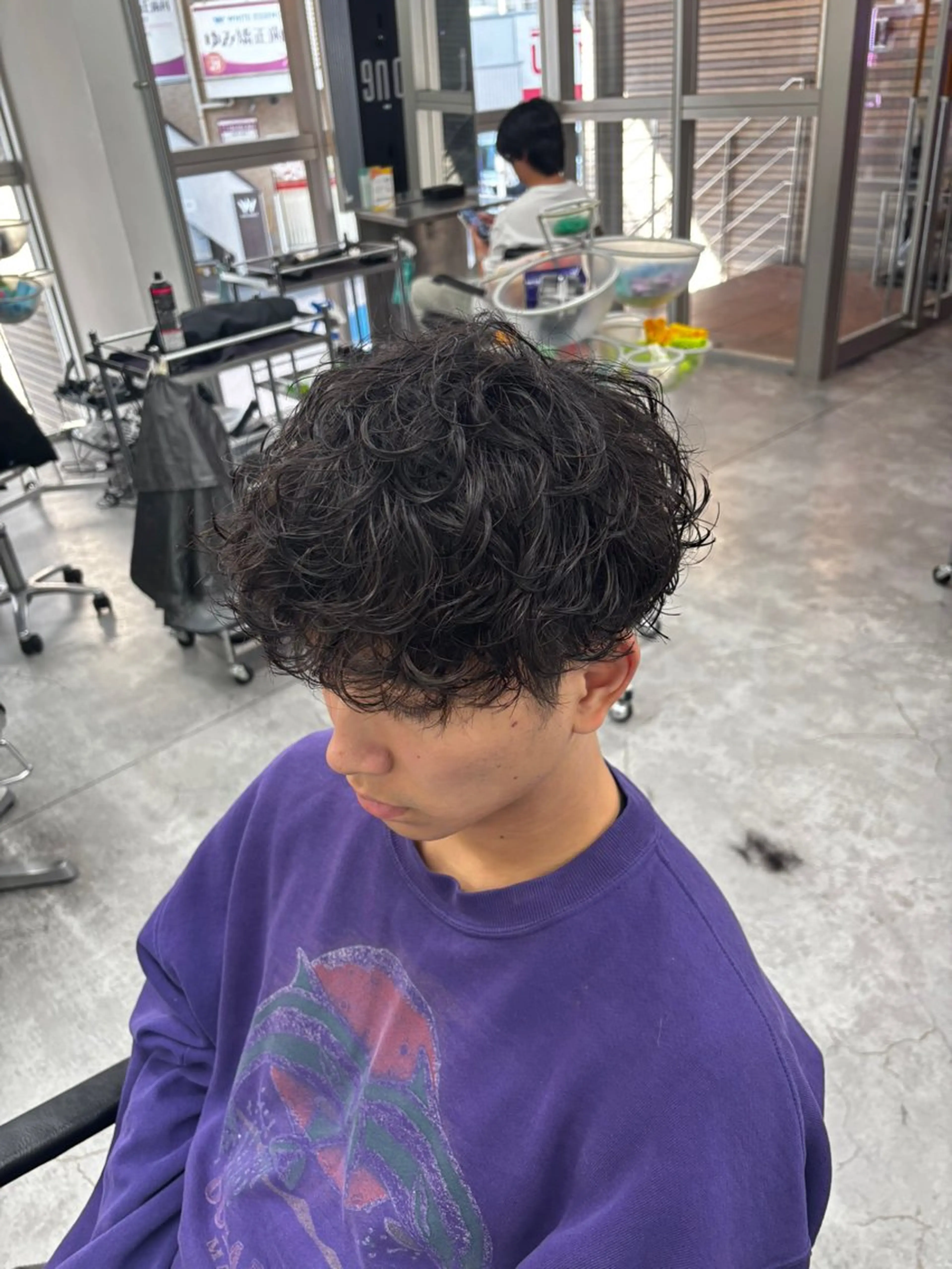 パーマ メンズ メンズ特化✨️ 韓国風パーマ🔥一八のヘアスタイル