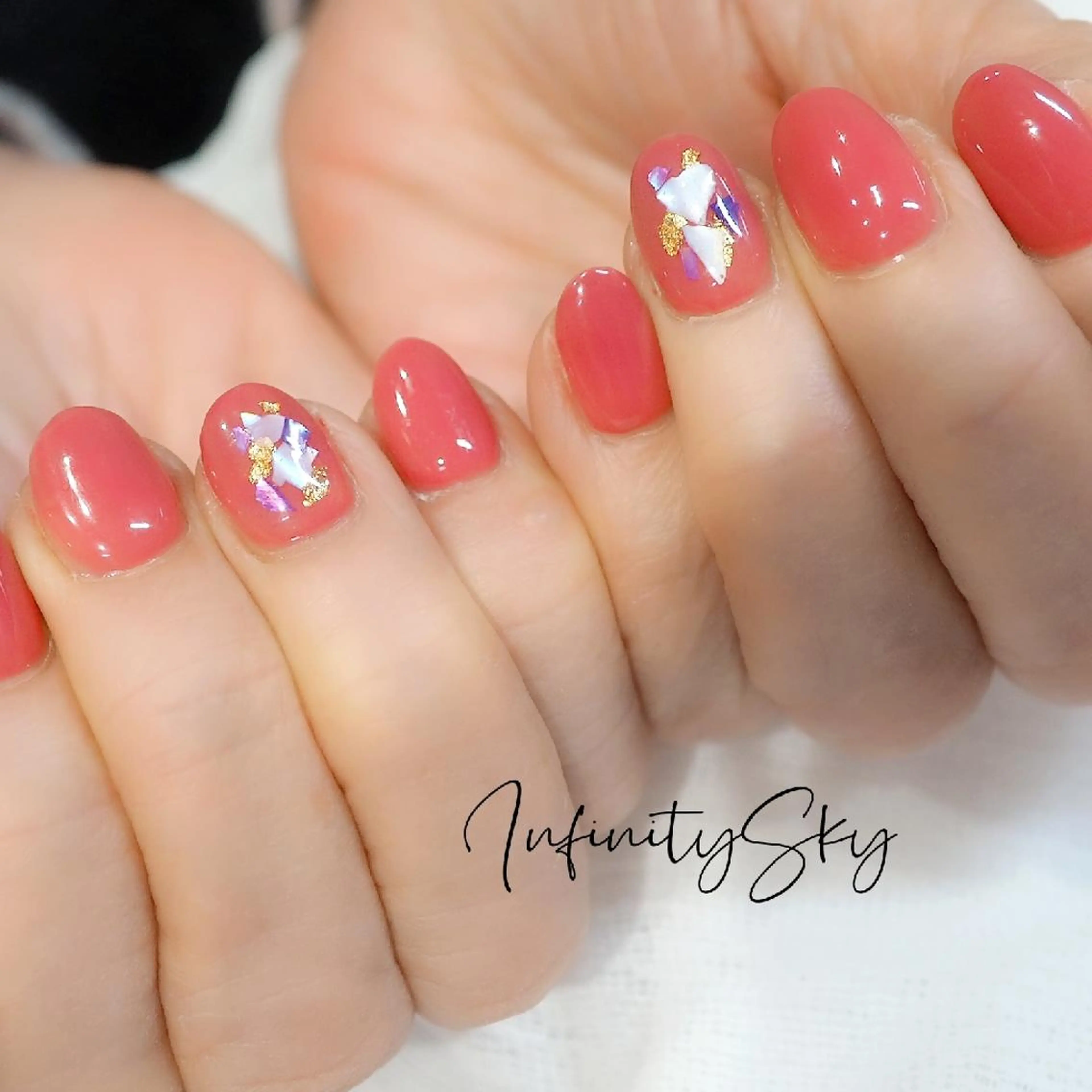 ネイル アートネイル ハンドネイル infinity skyのネイルデザイン