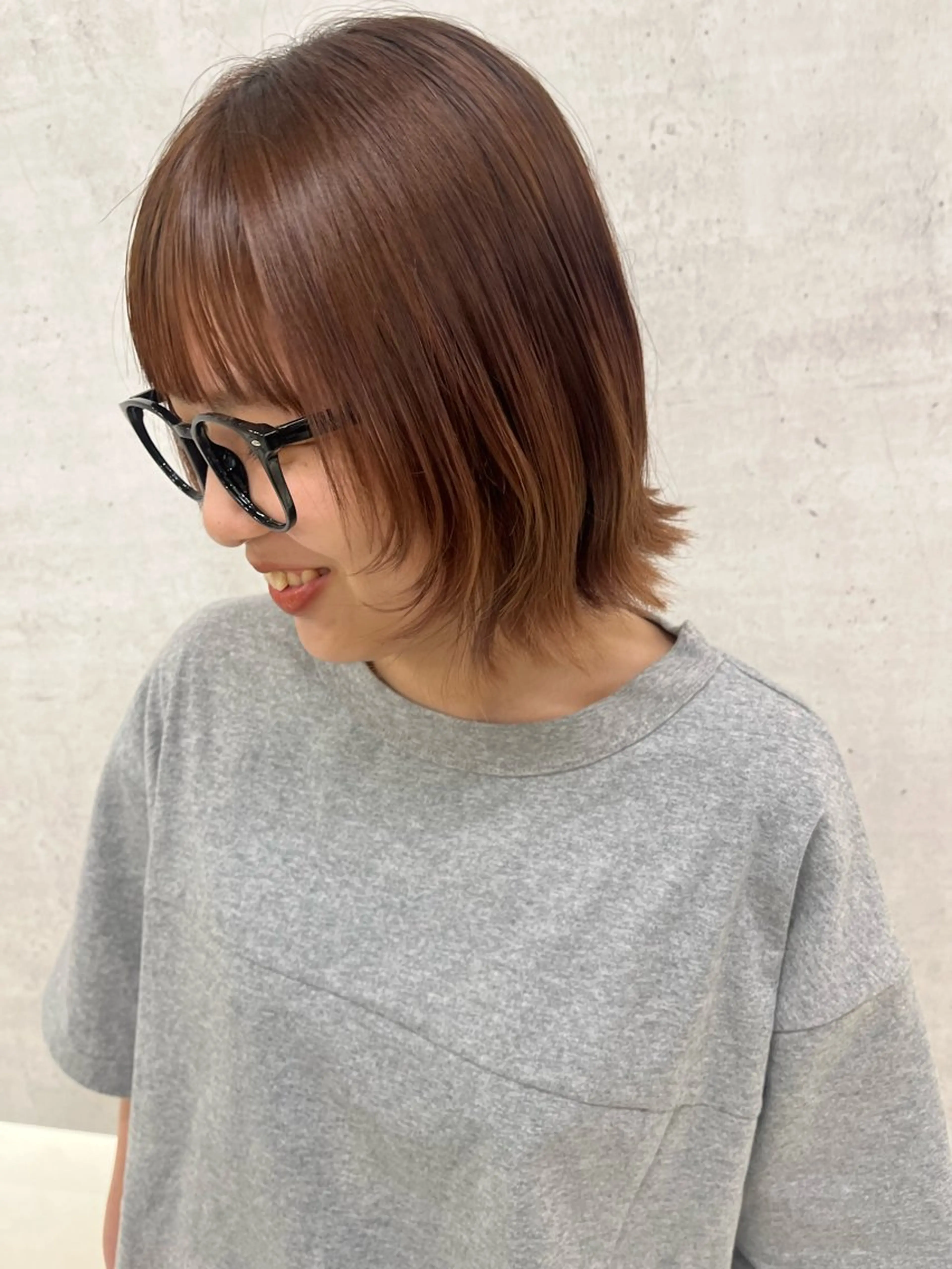 ショート ボブ 顔まわりレイヤー レイヤーカット kchiara所属・yura /レイヤーカットのヘアスタイル