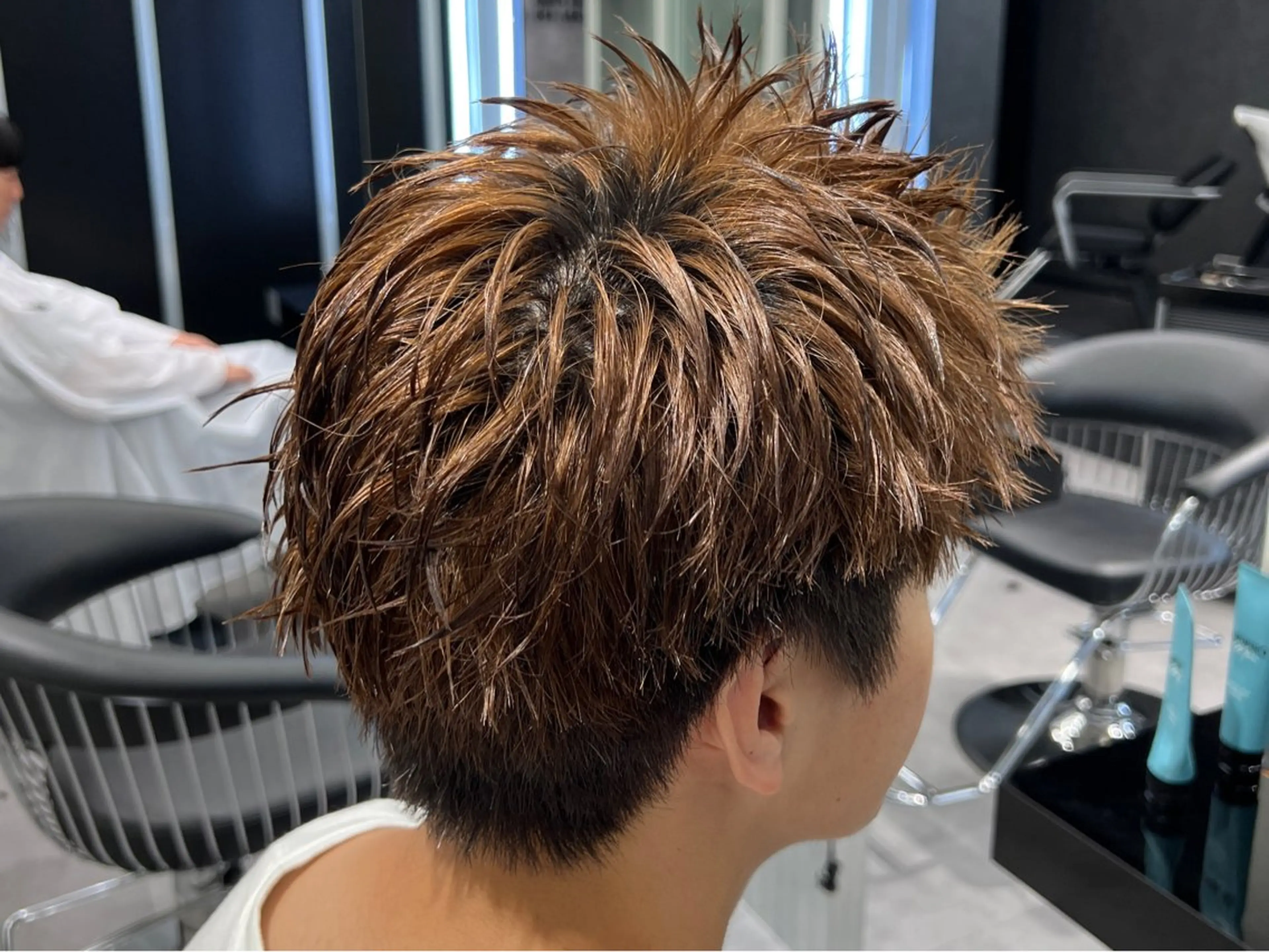 ショート カラー メンズ ✨️ツイスパ波巻き特 化小杉澪生✨️のヘアスタイル