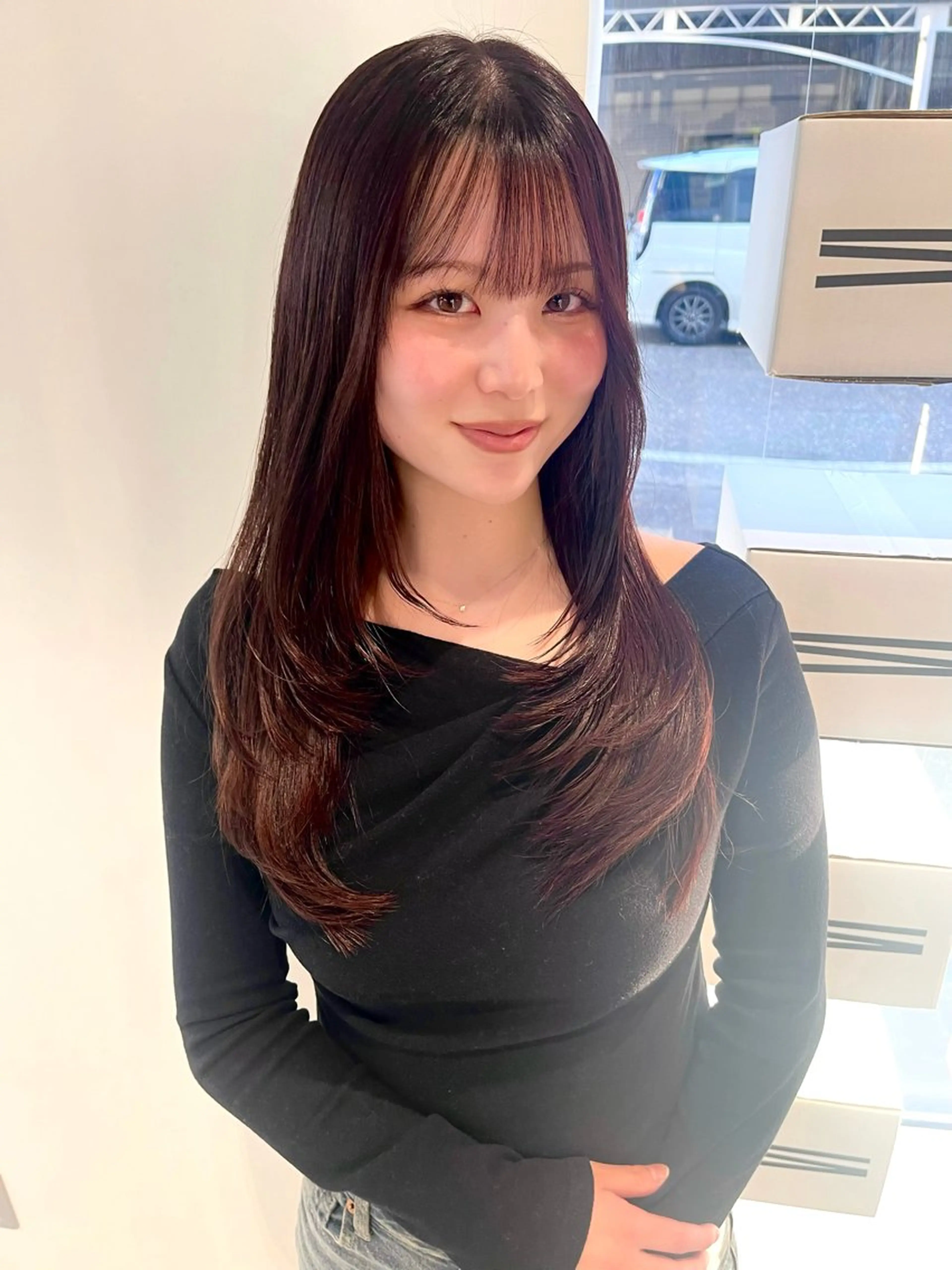 ロング カラー カット ヘアカラー nanase / レイヤーカットのヘアスタイル