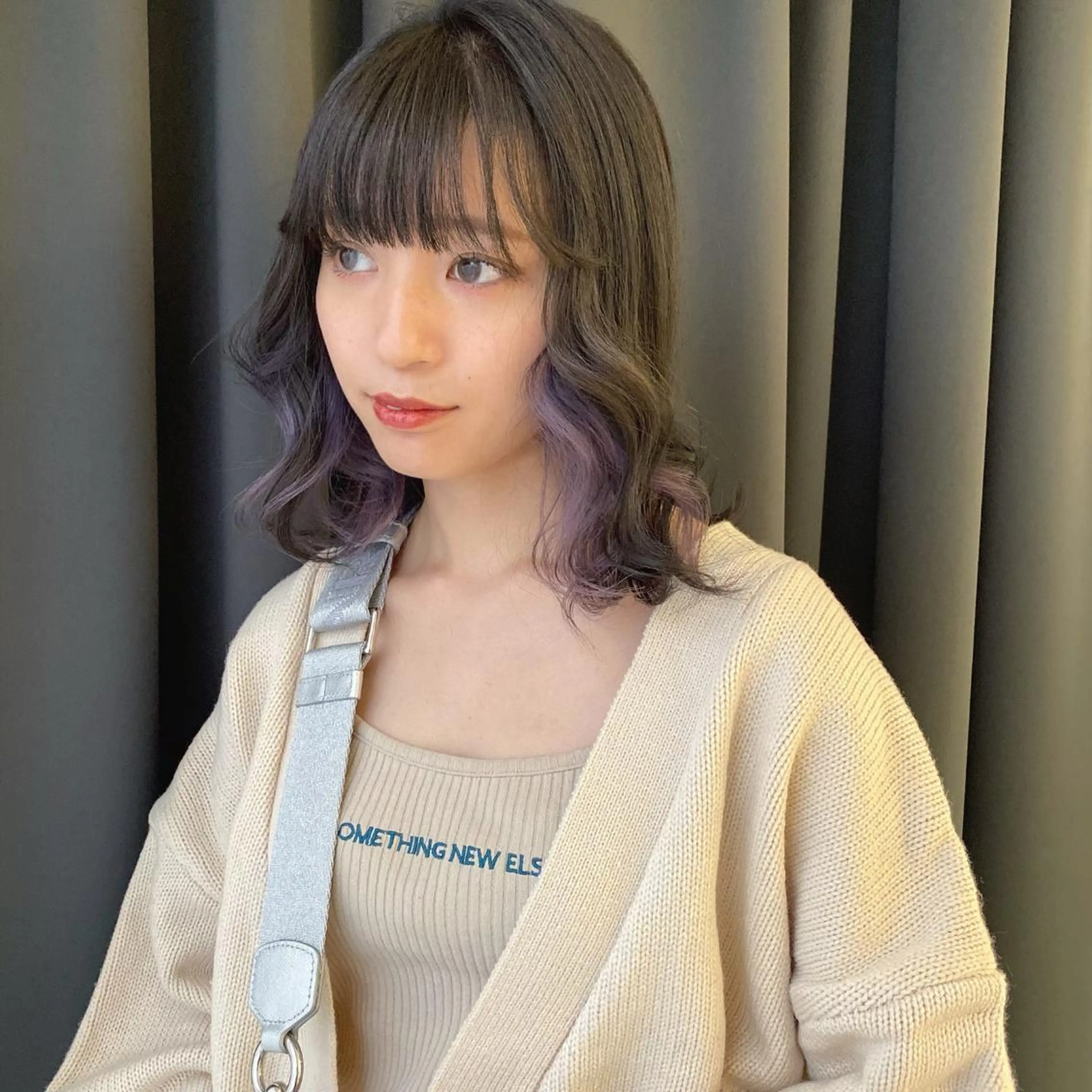 ミディアム カラー ラベンダーカラー ORIKA 美容室のヘアスタイル