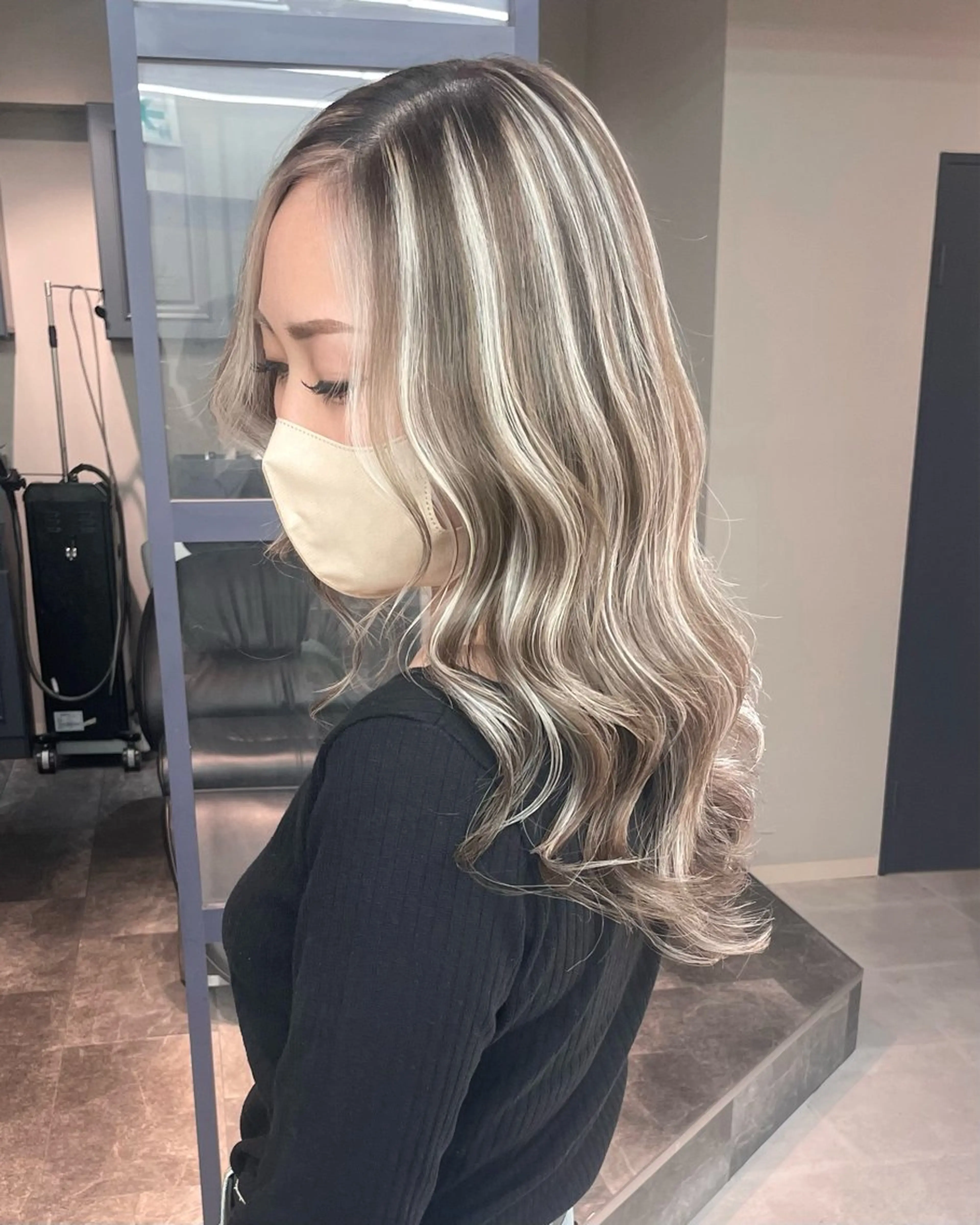 ロング カラー カット ヘアカラー トリートメント 奥山義進/大宮 /ダブルカラーのヘアスタイル