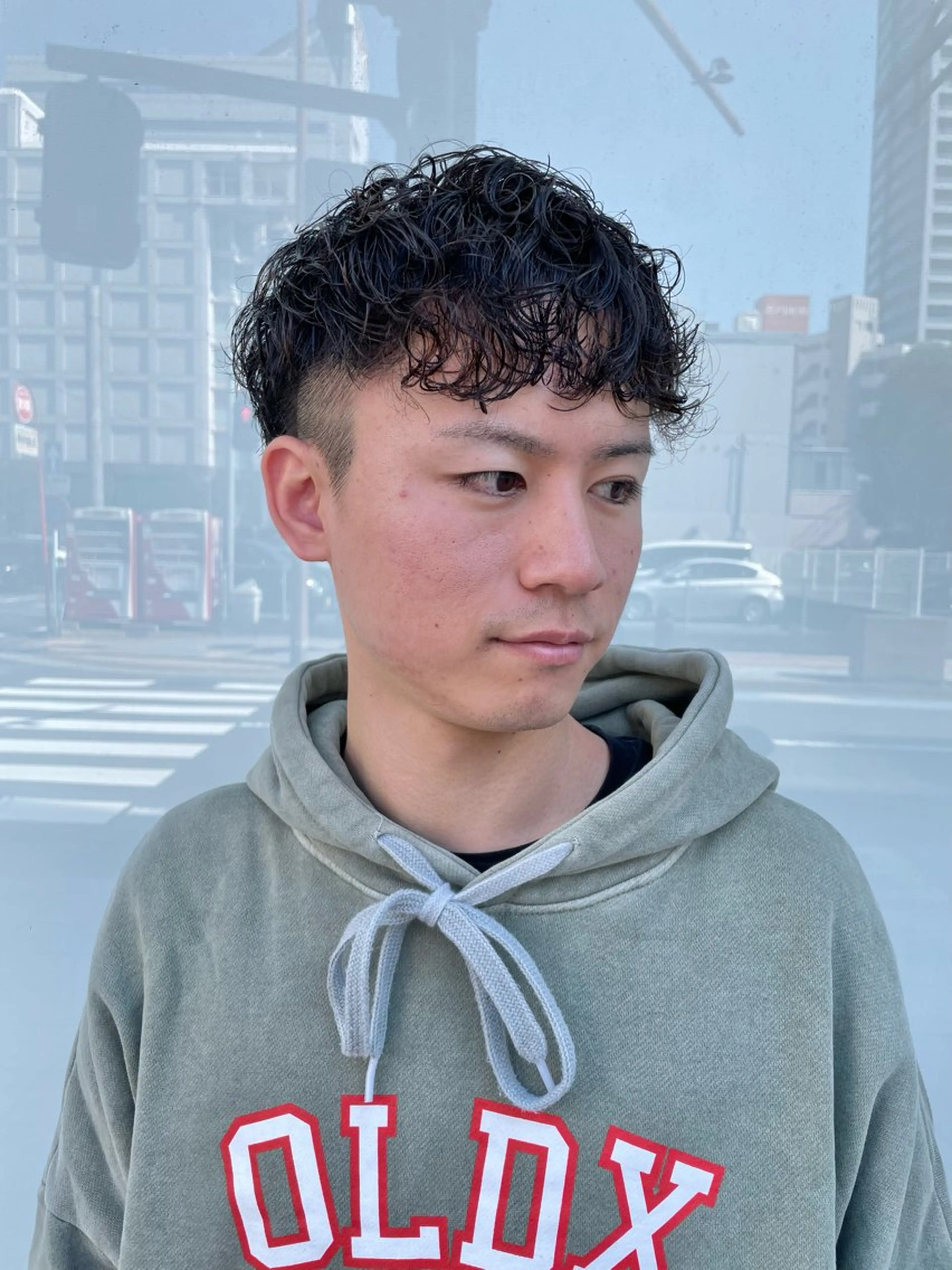 パーマ メンズ メンズパーマ スペインカール grAt所属・森 真伊希のヘアスタイル