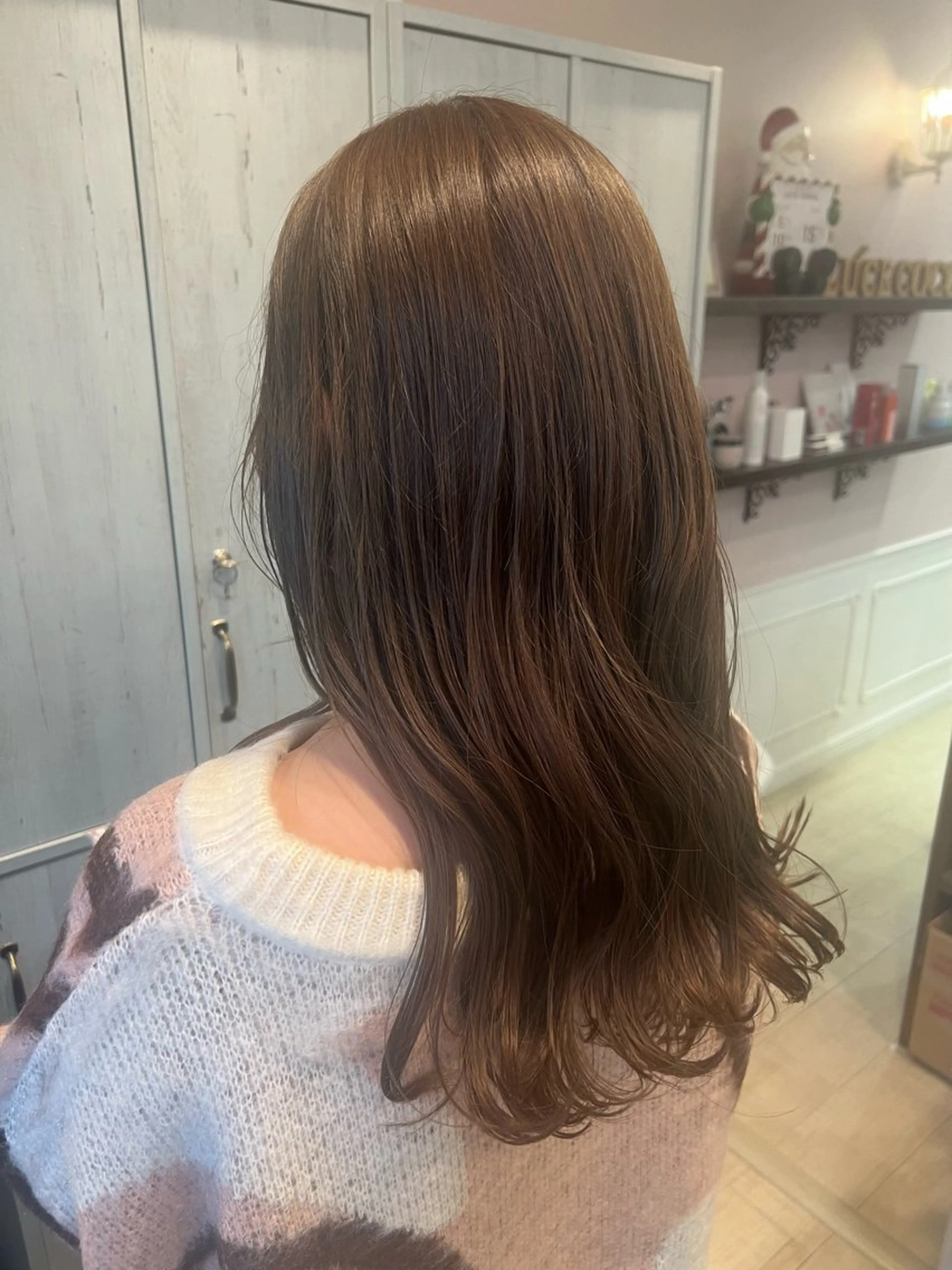 ロング カラー オリーブカラー 柔らかい透明感カラー 🫧ゆうしん/高宮のヘアスタイル