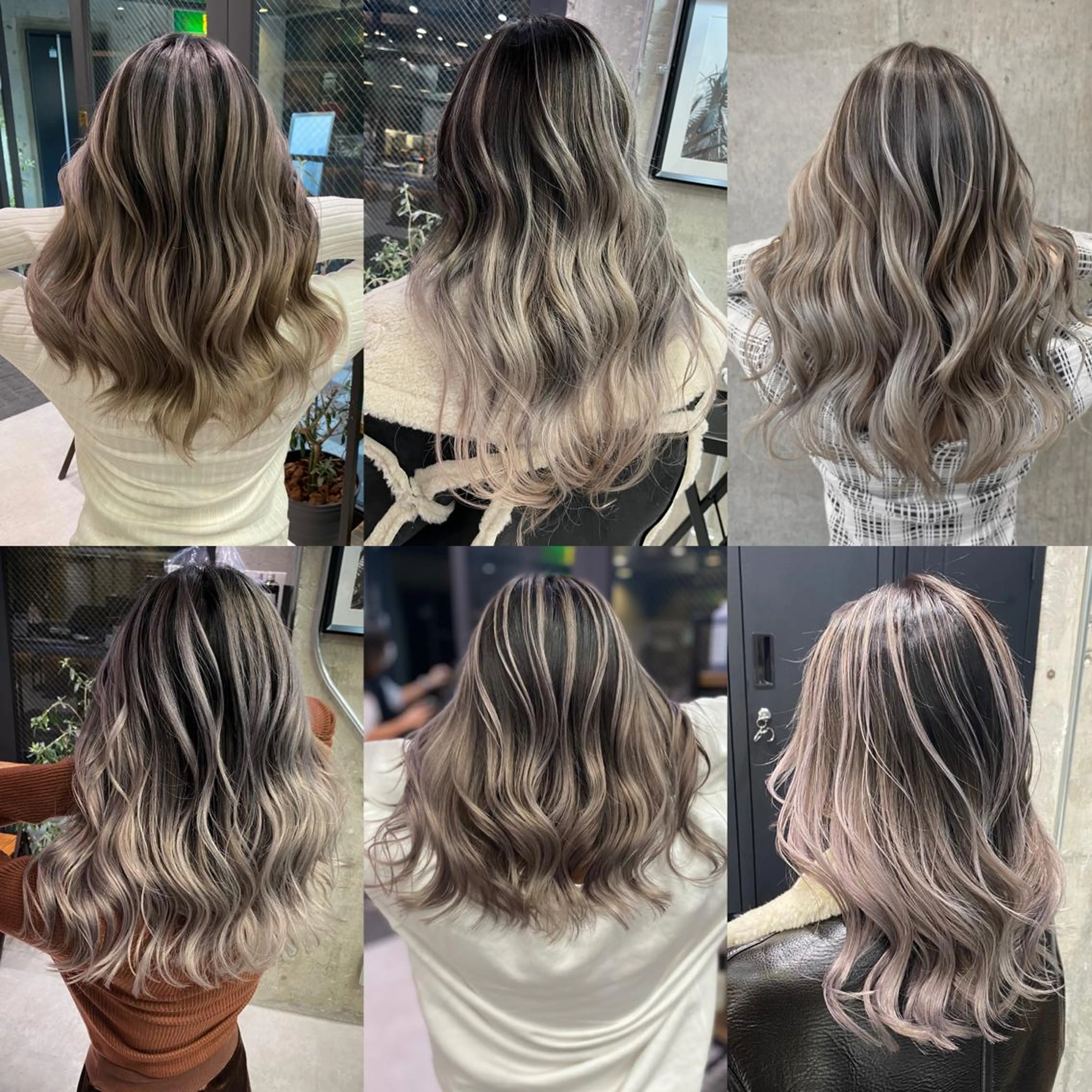 ロング カラー バレイヤージュ デザインカラー ハイライトカラー ハイライト レイヤーカット 🌈透明感カラー ✨松田龍也🌈のヘアスタイル