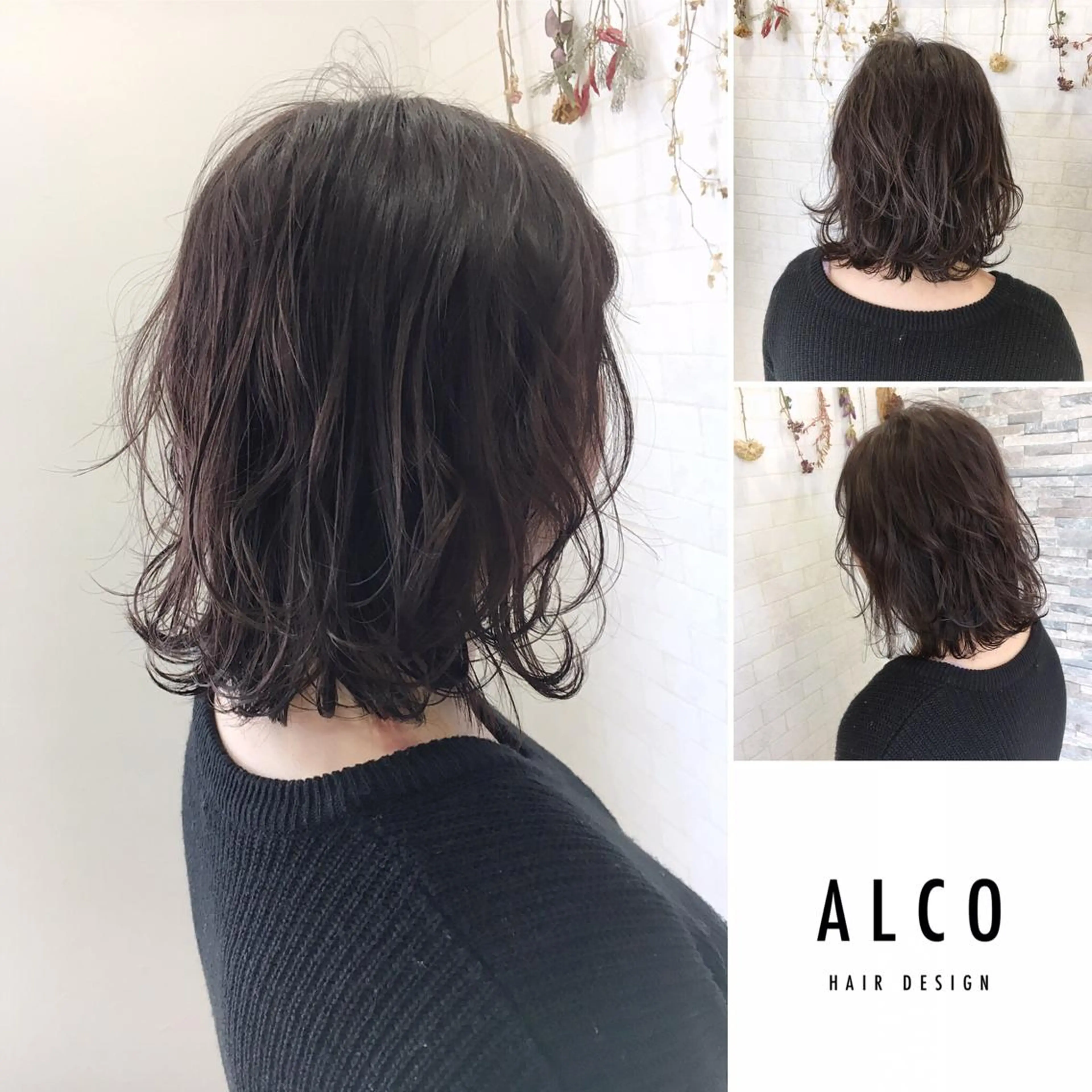 ミディアム カラー ワタイショウタ 髪質改善✨眉毛サロンのヘアスタイル