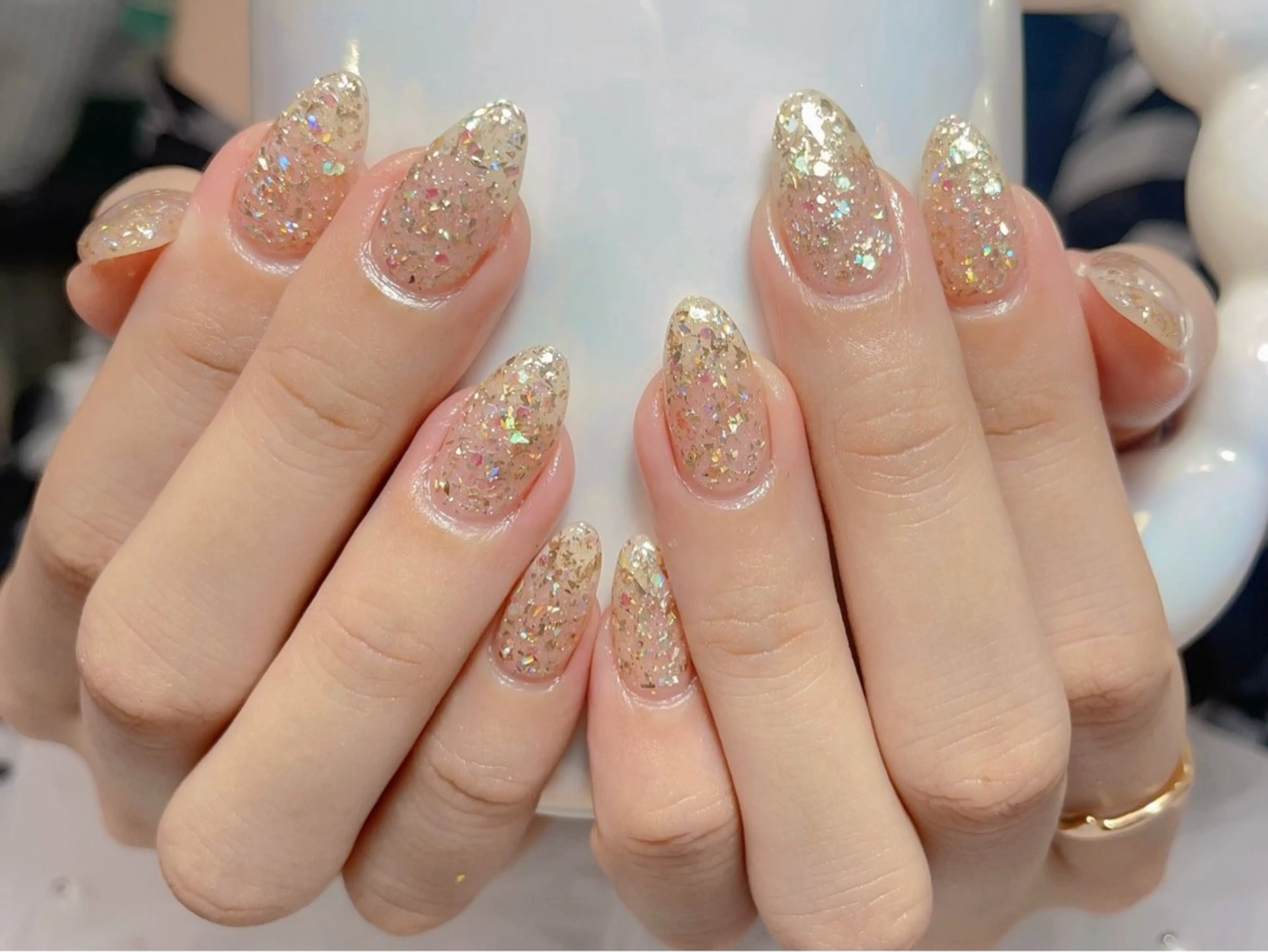 ワンカラー/ラメグラデーションの写真