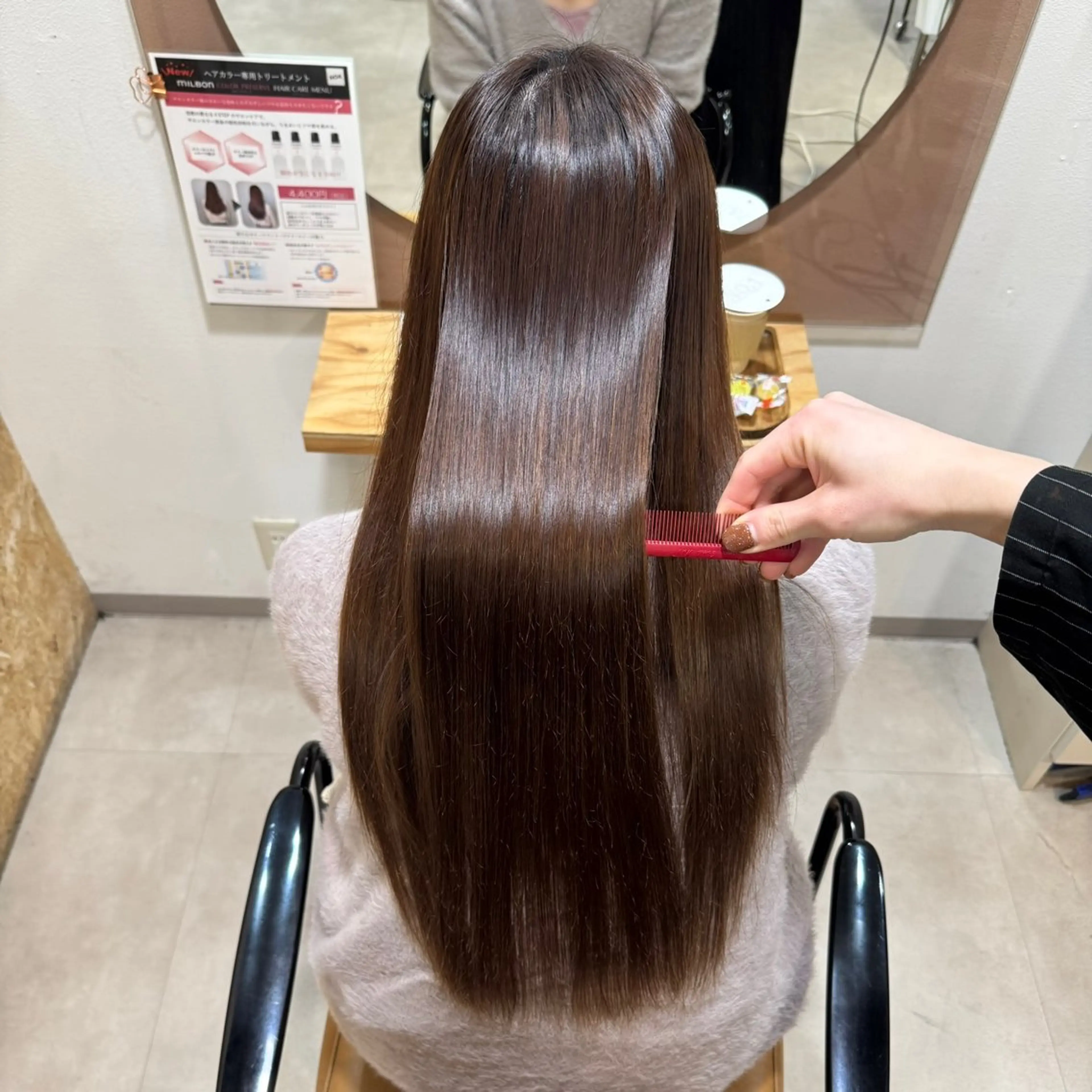 ロング 髪質改善 縮毛矯正 ioe/神戸三宮 /三國雅矢のヘアスタイル