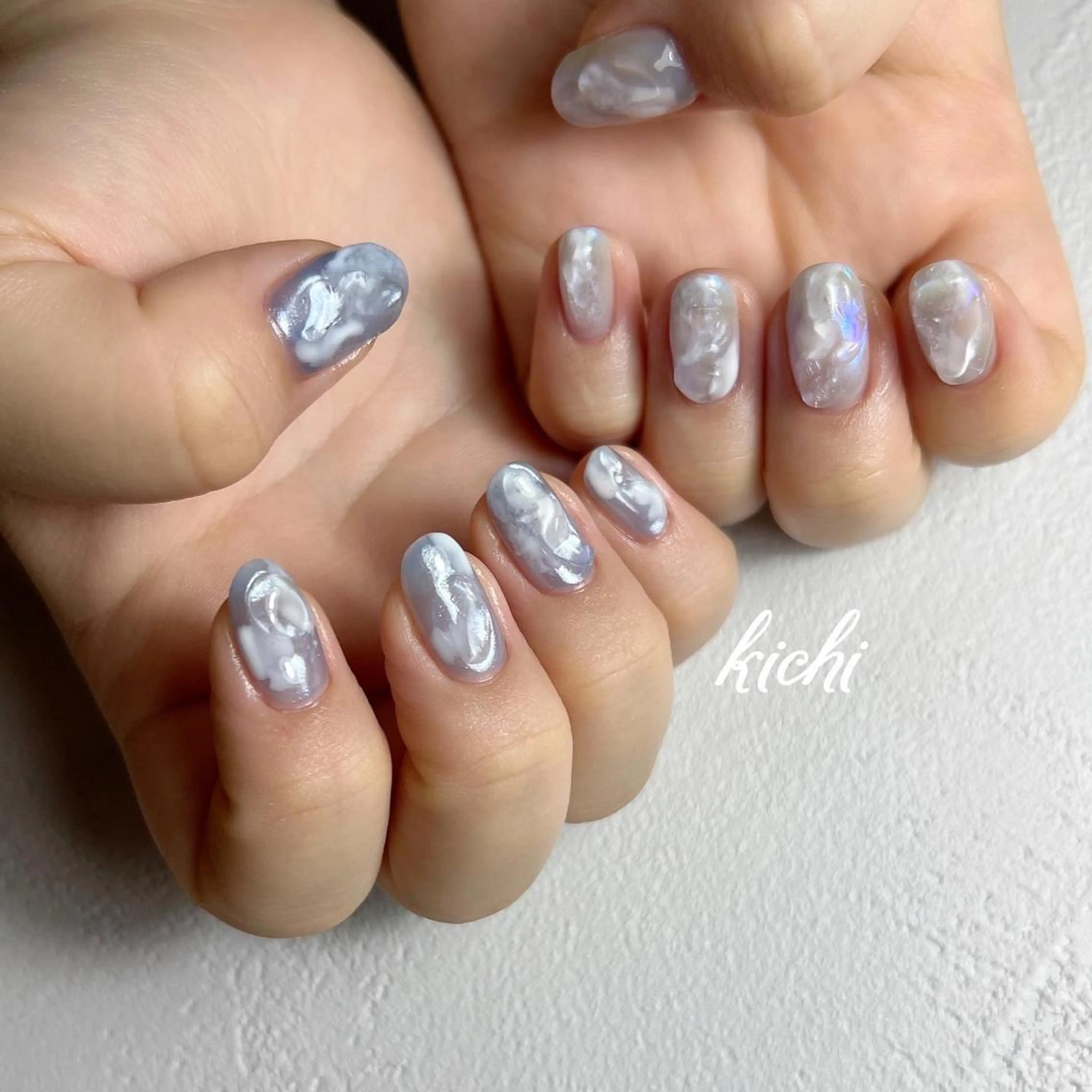 ネイル オーロラネイル ジェルネイル 持ち込み ニュアンスネイル パラジェル kichi･:* みじゅのネイルデザイン