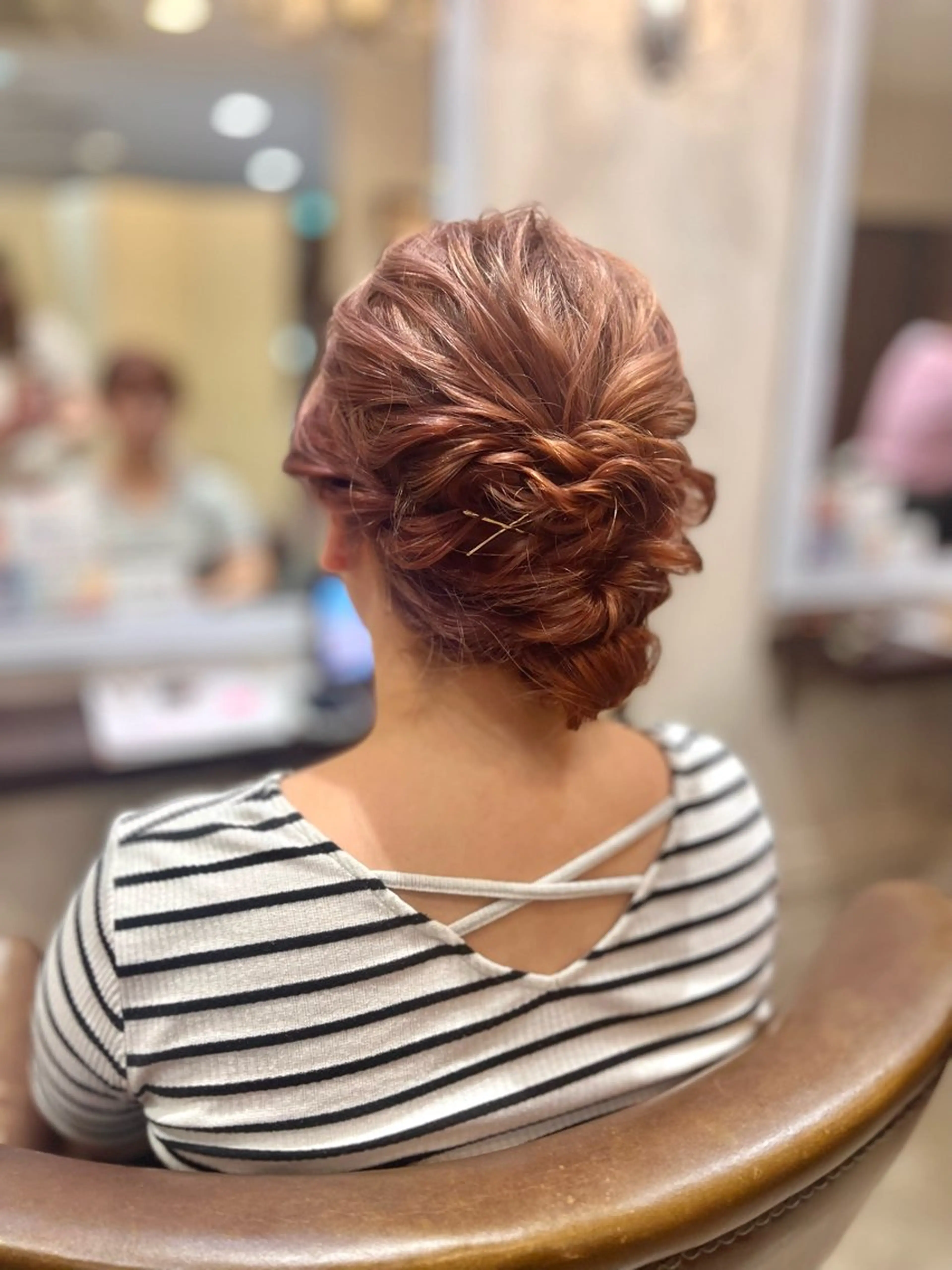 ヘアアレンジ 結婚式・ブライダル 切りっぱなしボブ ボブ オオソネ マリアのヘアスタイル