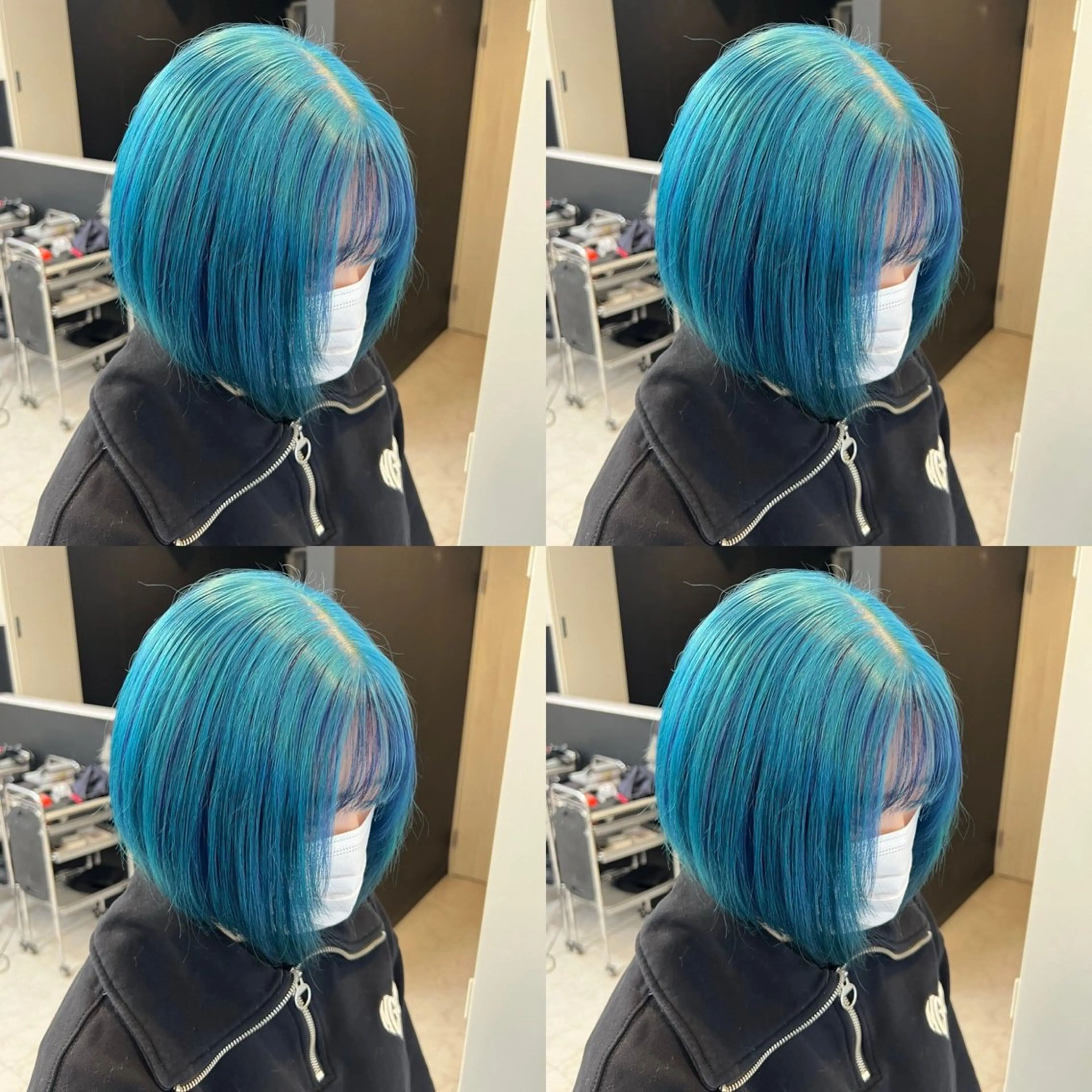 🎀ミニモ限定🎀ダブルカラー【ケアブリーチ】+【フルカラー】+【Aujua3stepトリートメント】+超音波アイロンの写真