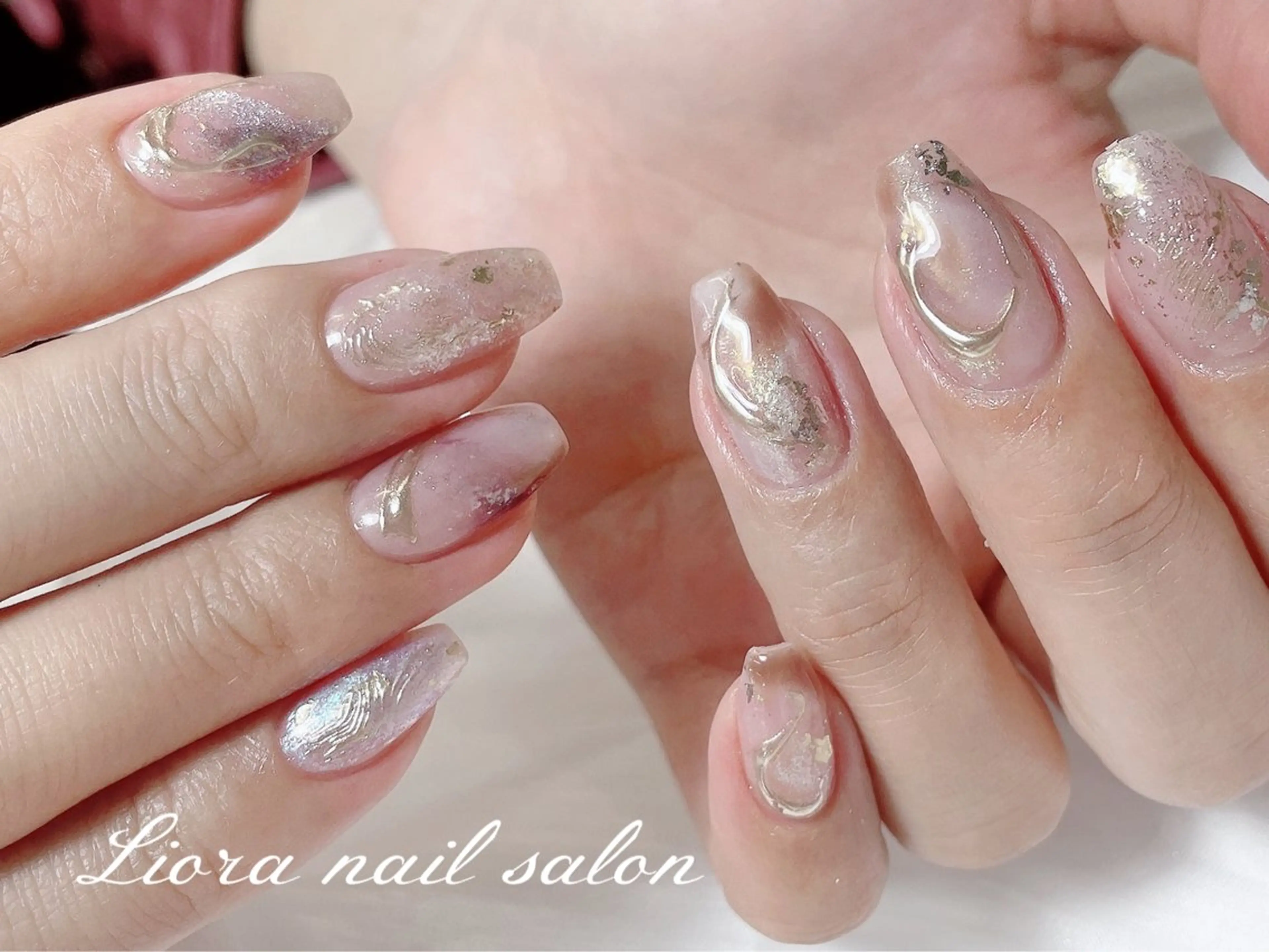 ネイル チークネイル フットネイル フレンチネイル ジェルネイル ガーリー ハンドネイル Liora nail スカルプ専門店のネイルデザイン