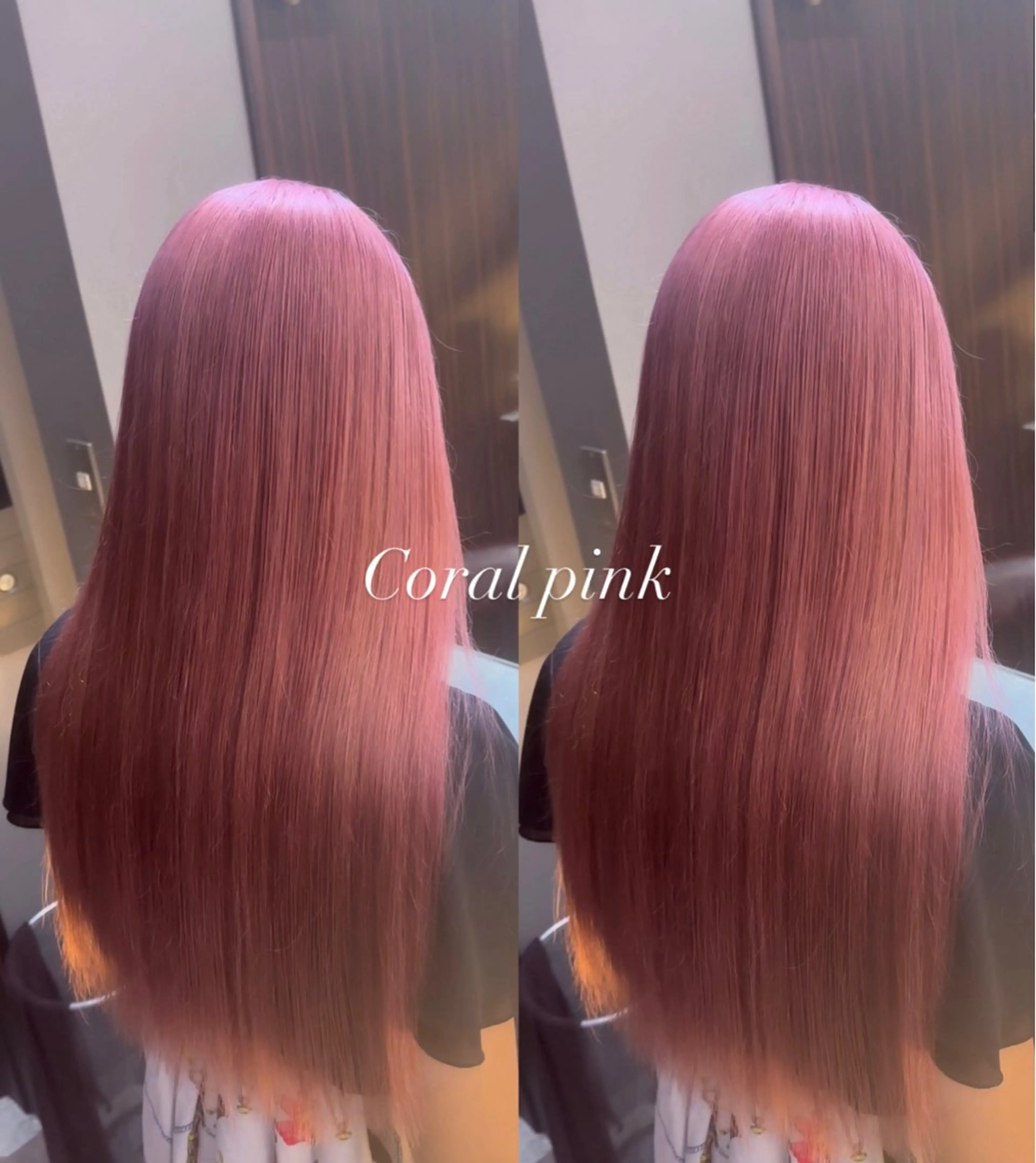 ロング カラー ピンクカラー 誠也/唯一無二の ルーツカラーのヘアスタイル