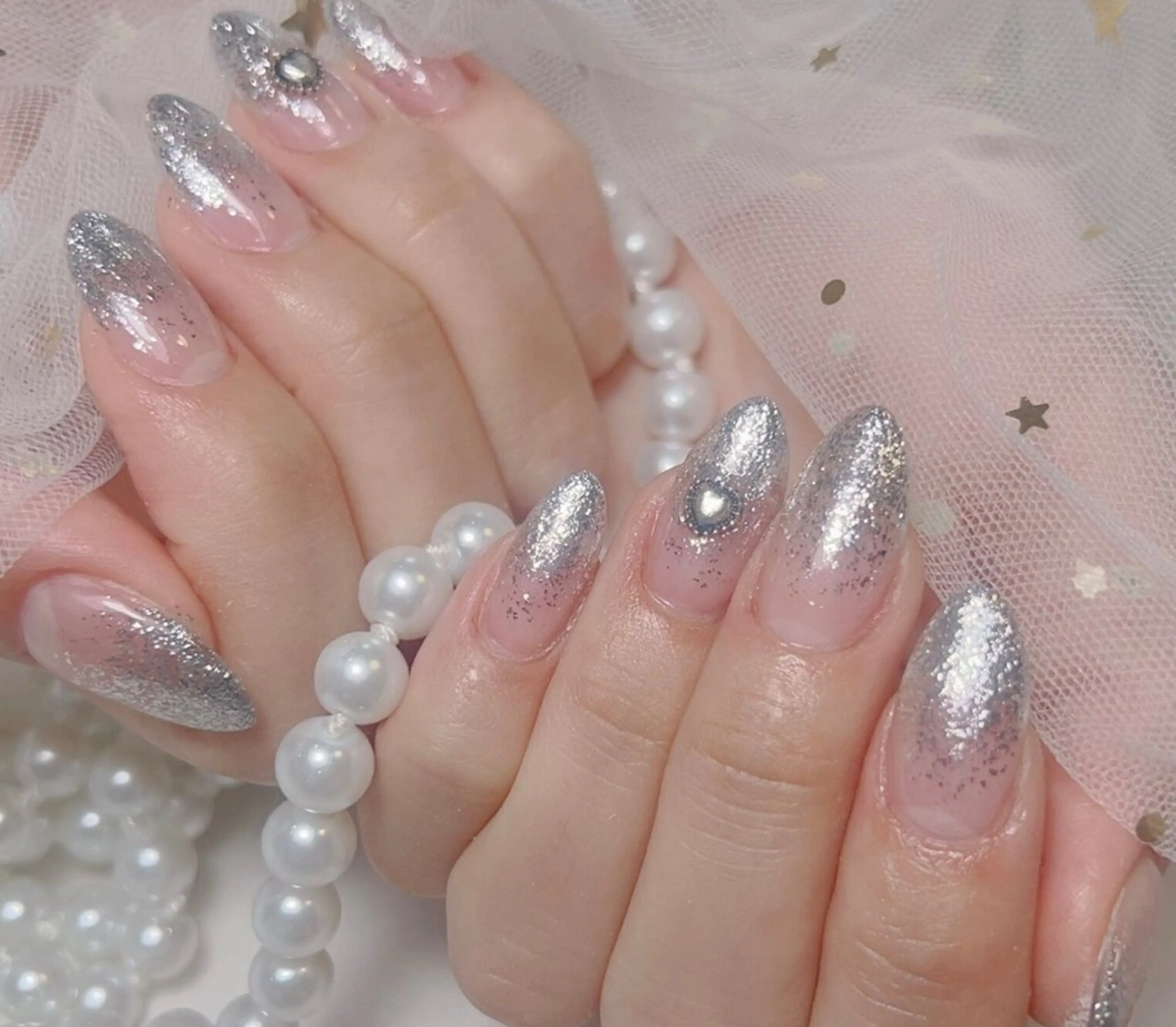 ネイル アートネイル フレンチネイル ジェルネイル グラデーション 韓国ネイル 村中 ハナのネイルデザイン