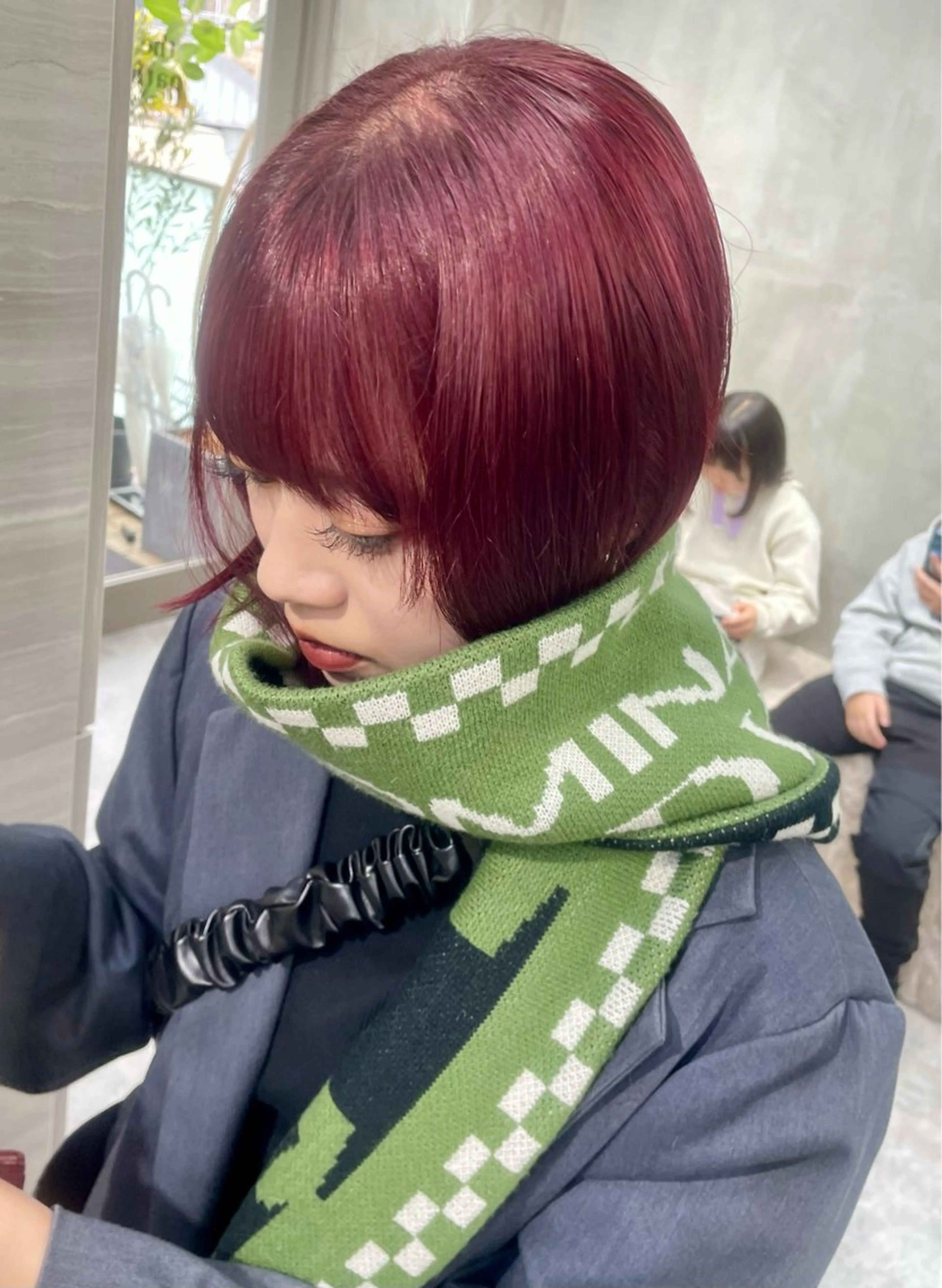 ミディアム カラー ヘアカラー トリートメント カノン/アニオタ🧡 暖色/酸性ストレートのヘアスタイル