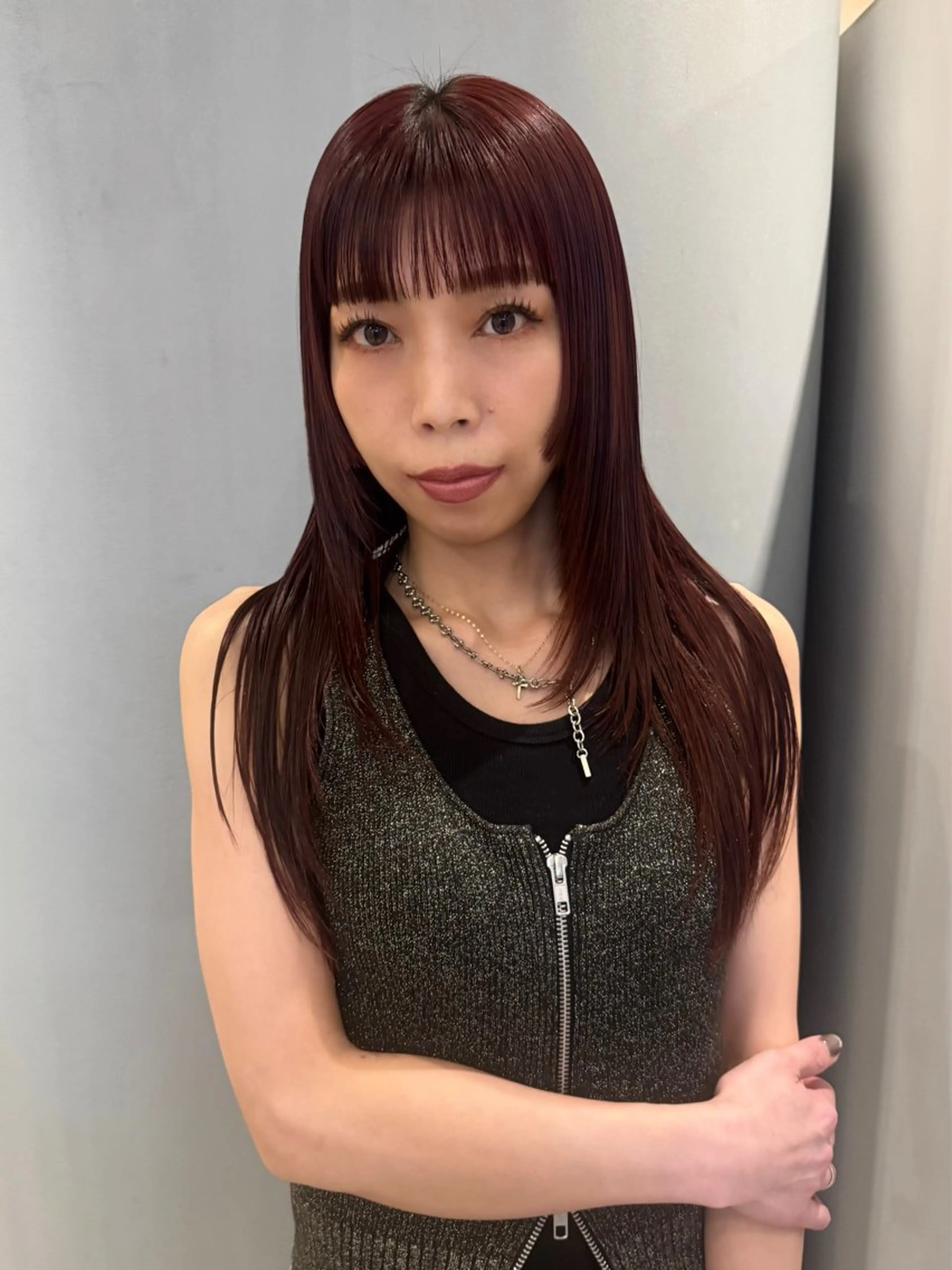 ロング カラー 姫カット カット ヘアカラー lot Karen / 心斎橋のヘアスタイル