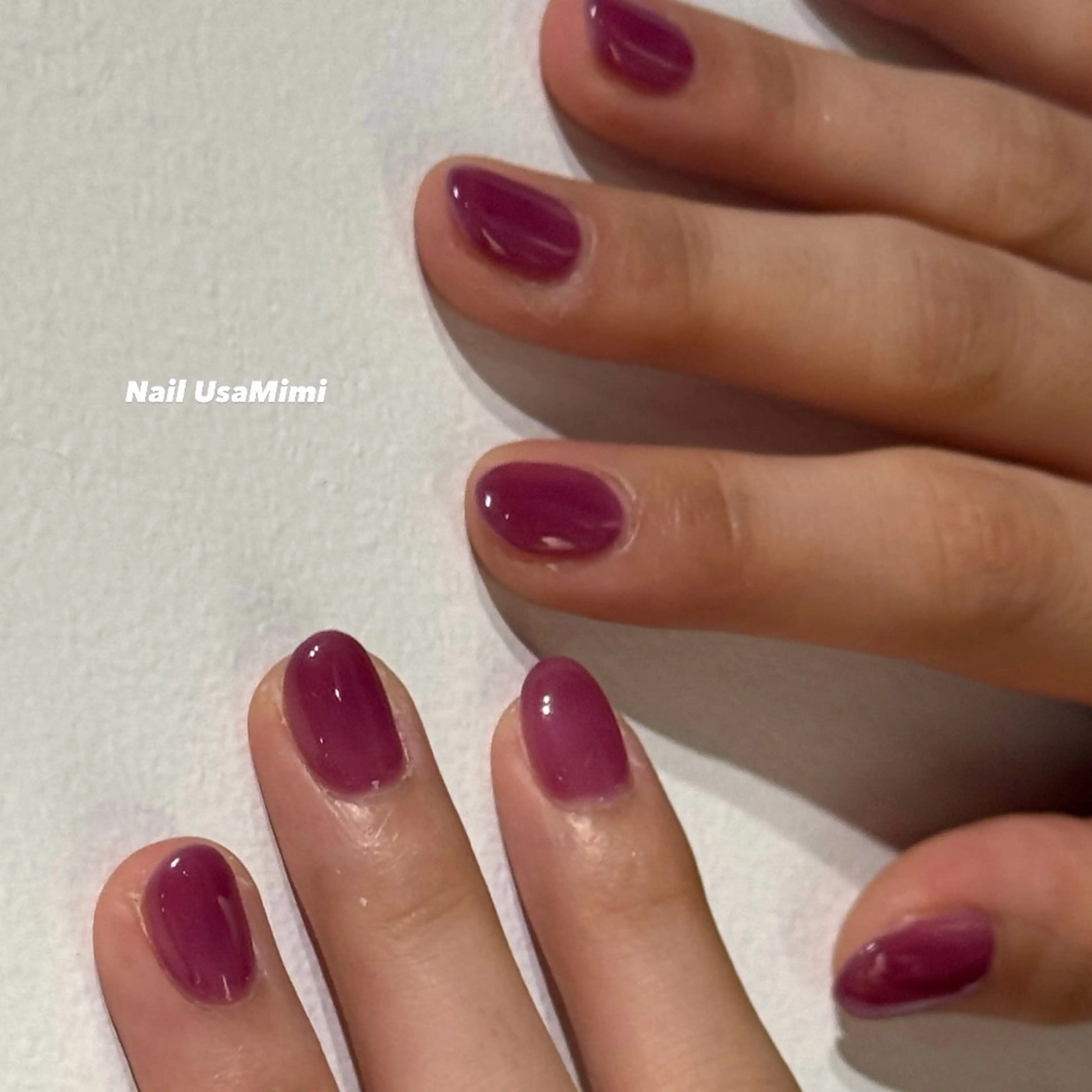 ネイル ジェルネイル 氷ネイル・うるうるネイル 韓国ネイル マグネットネイル ワンカラーネイル ハンドネイル 本町ネイルNail UsaMimiのネイルデザイン