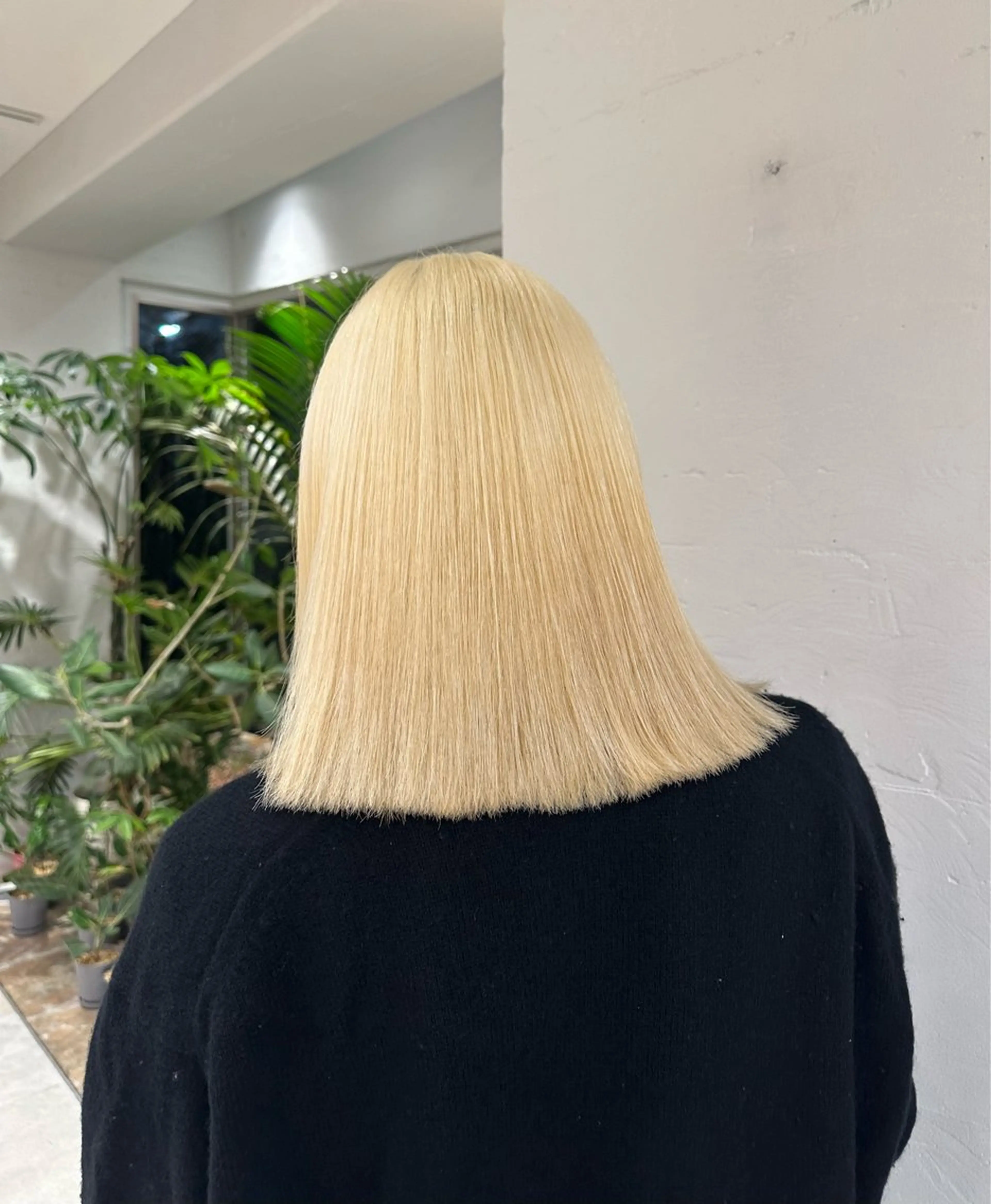 セミロング カラー ブリーチ 🐈ブリーチ/ショー ト/ボブmiyu🐈のヘアスタイル