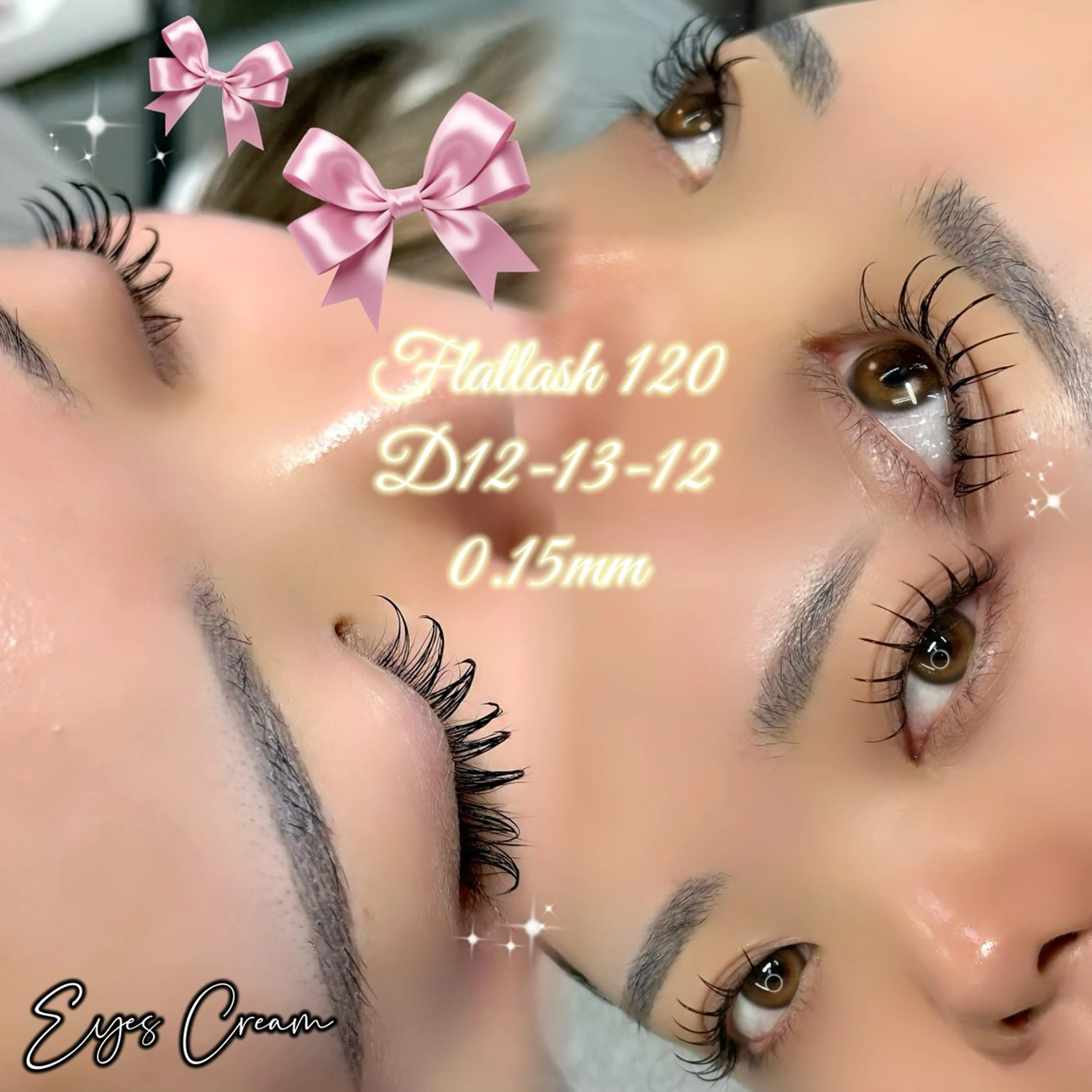 マツエク・マツパ 束感まつ毛 フラットラッシュ Eyes Cream SAYAのマツエク・マツパデザイン