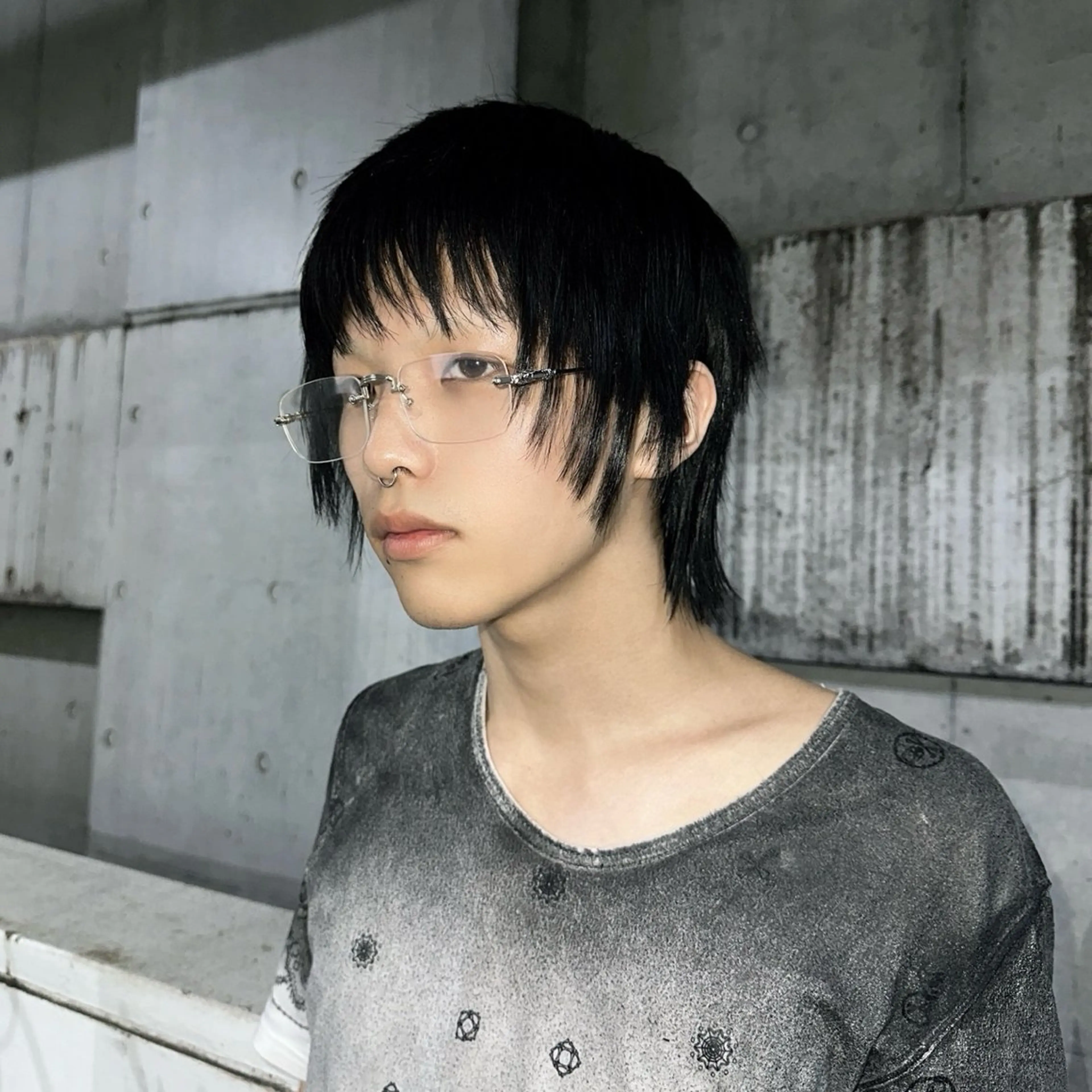 ショート カラー エクステ ハイトーン/ウルフ /エクステ/ましろのヘアスタイル