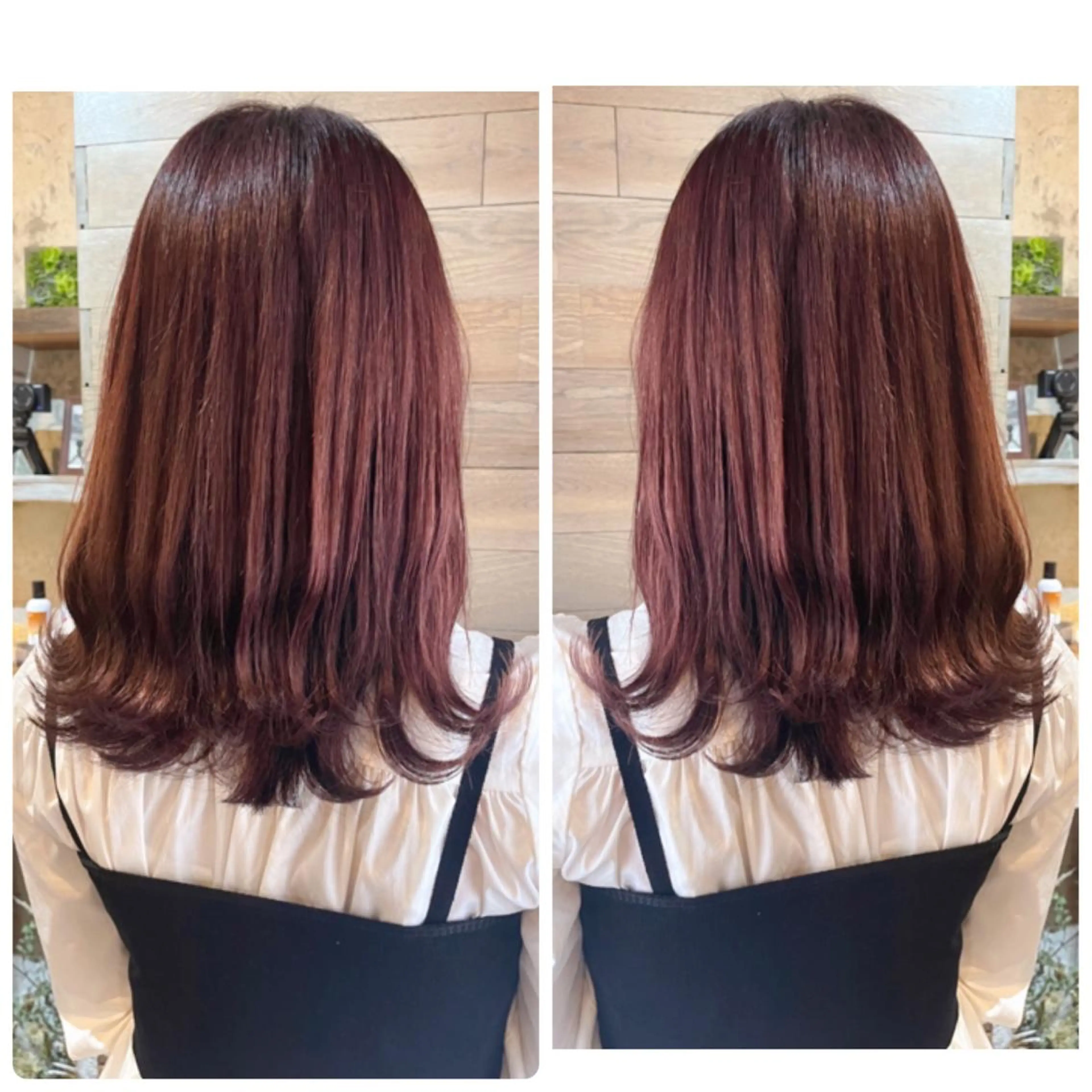 セミロング カラー バレイヤージュ ブラウンカラー ココアブラウン デザインカラー グラデーションカラー カット ヘアカラー トリートメント 京都大人女性ショート 徒歩1分/秋山のヘアスタイル