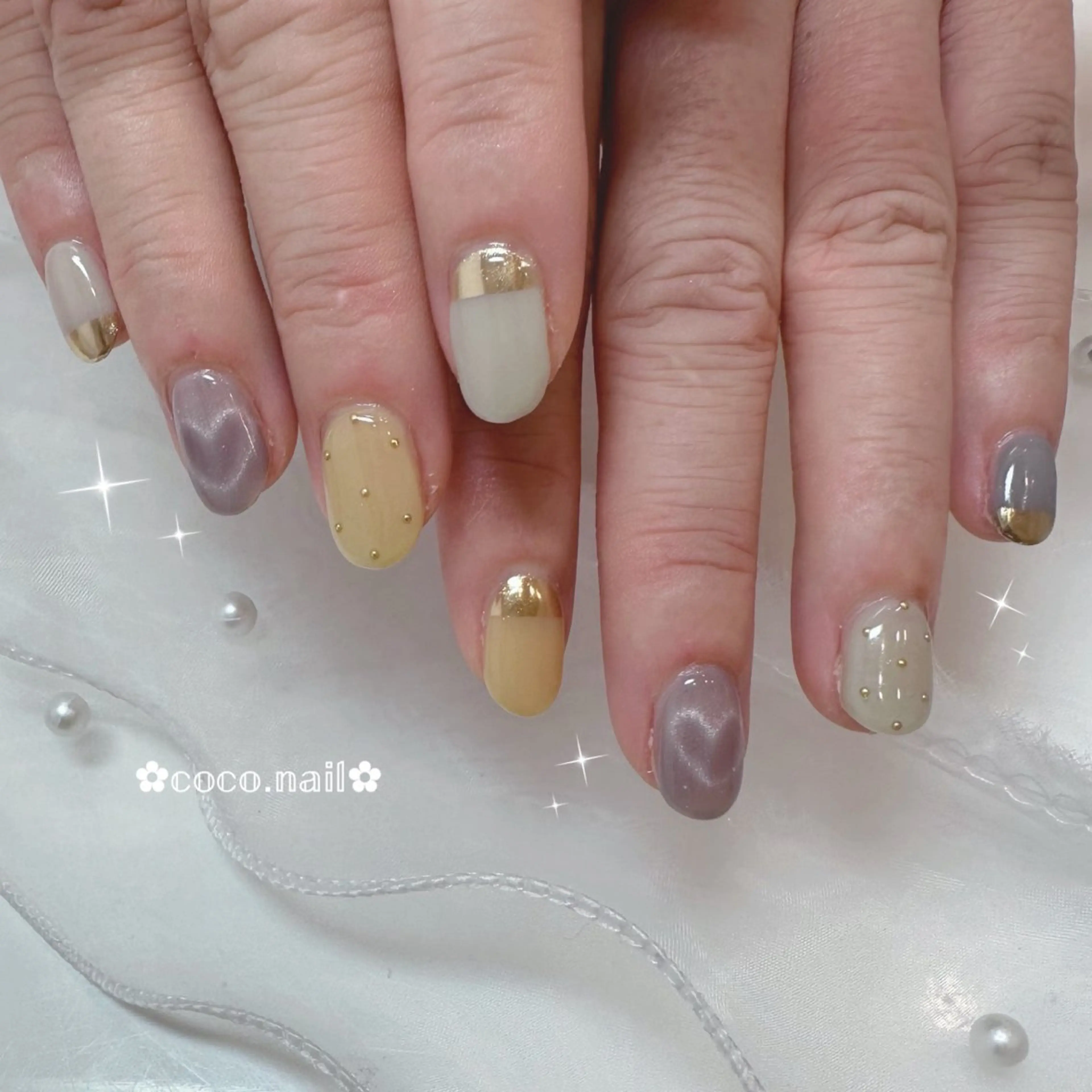 ネイル lili.nail y2k/ワンホンのネイルデザイン
