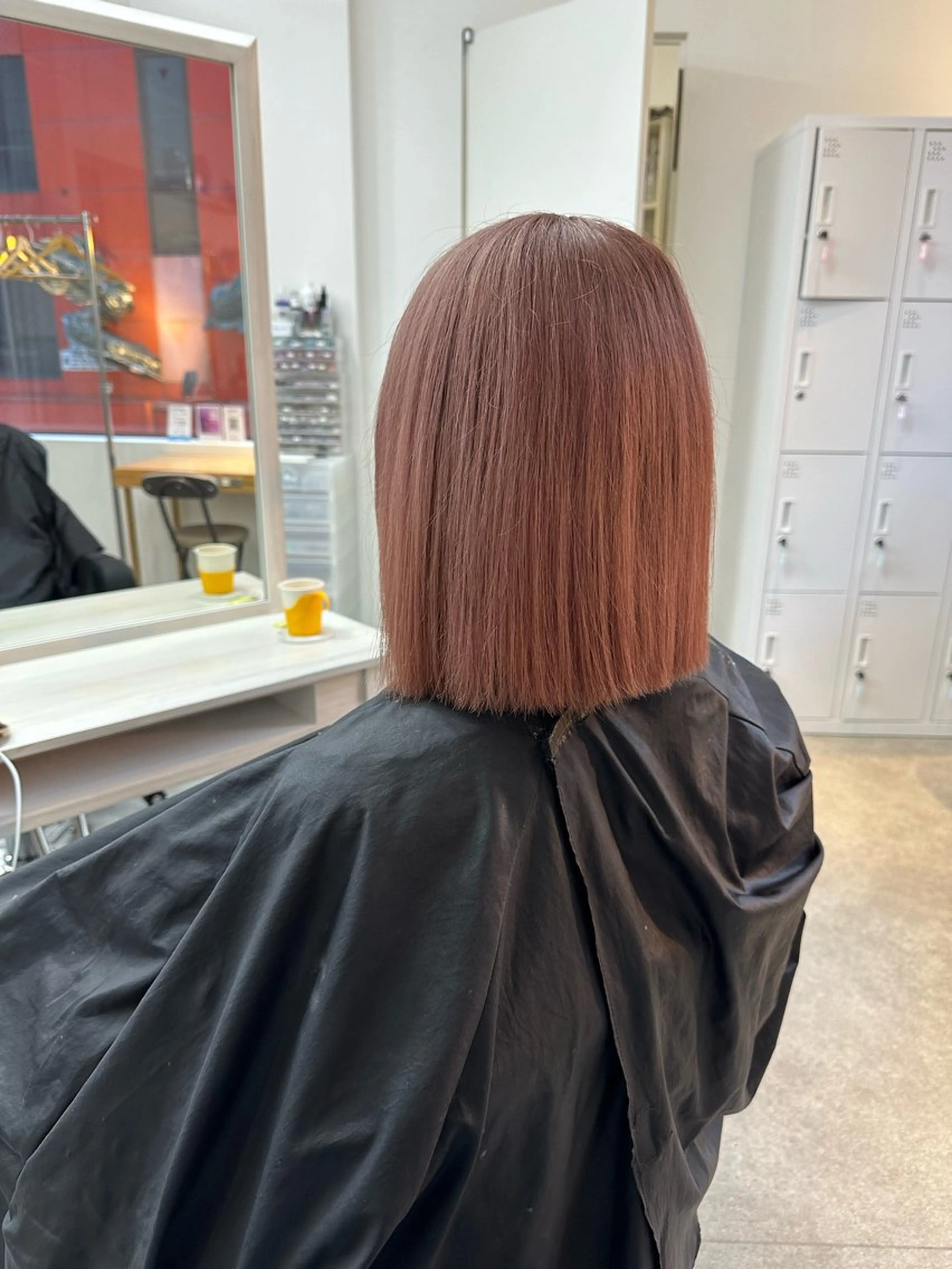 ミディアム ヘアカラー 韓国ヘア×ハイトーン AYA💫のヘアスタイル