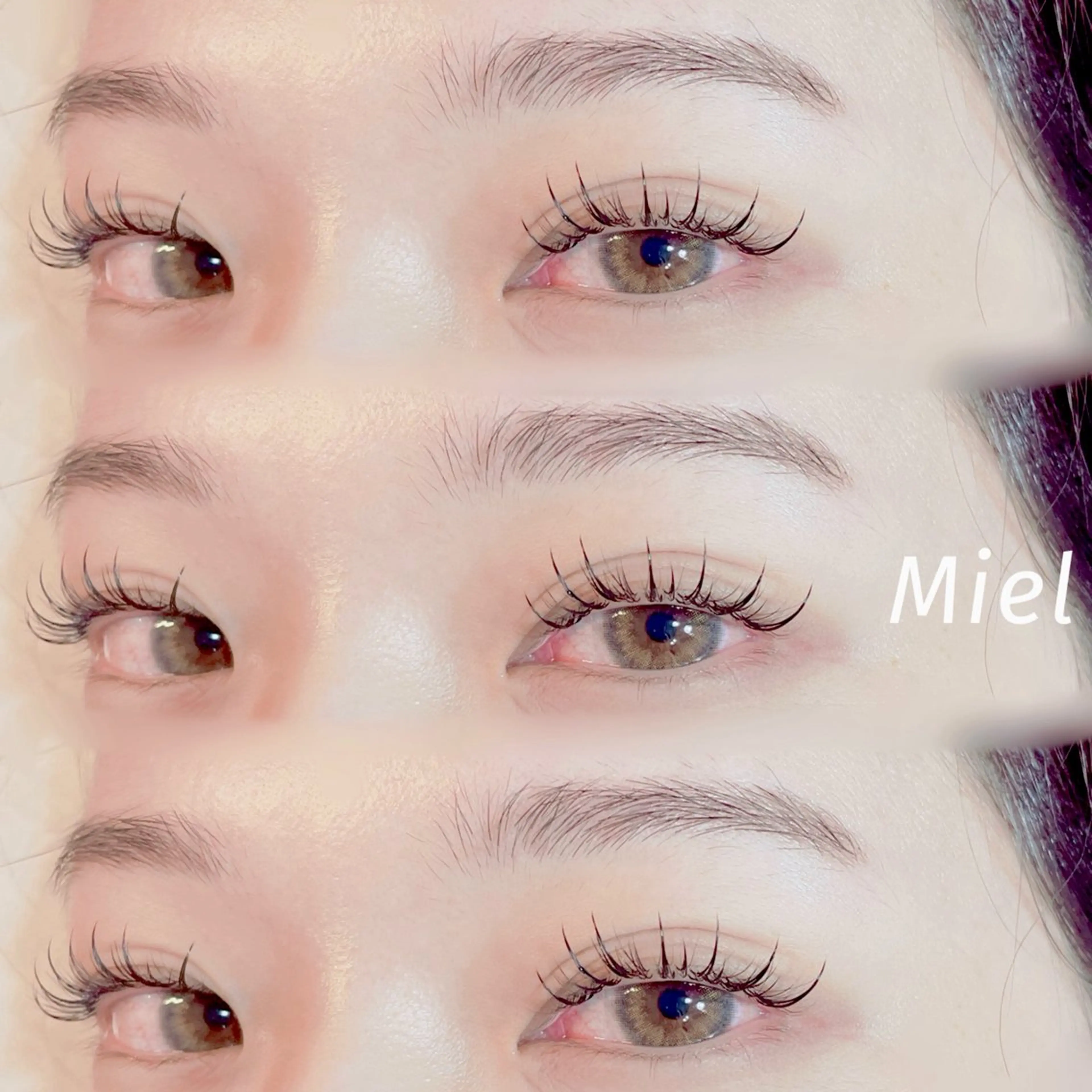 マツエク・マツパ カラーマツエク フラットラッシュ ボリュームラッシュ ワンホンマツエク Mori ✨Mystical✨のマツエク・マツパデザイン