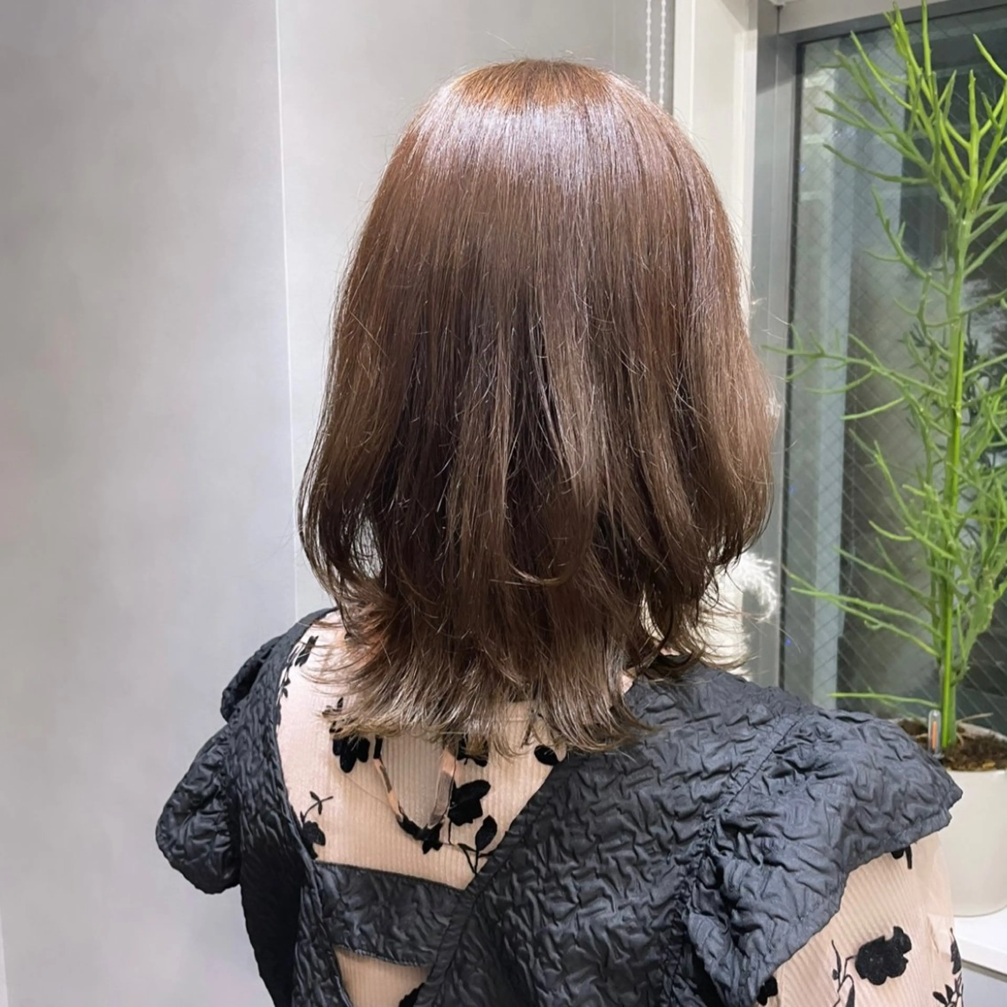 ミディアム カラー ベージュカラー 透明感カラー ヘアカラー Rui/透明感カラー 暖色/レイヤーカットのヘアスタイル